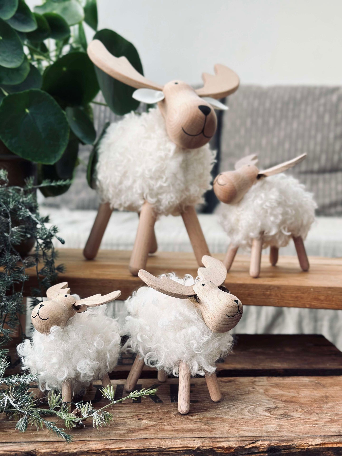 Älg vit - Liten