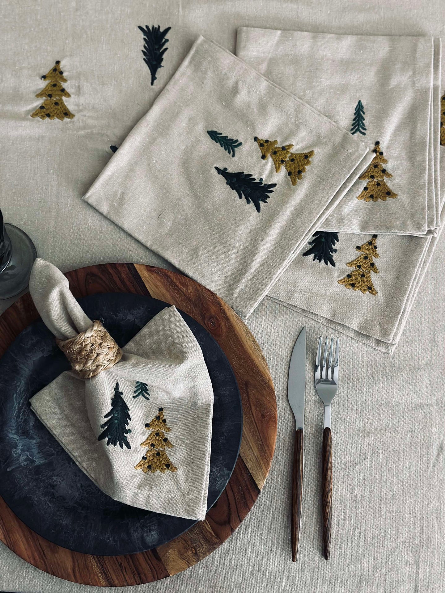 Servetter Träd - Paket med 4 st