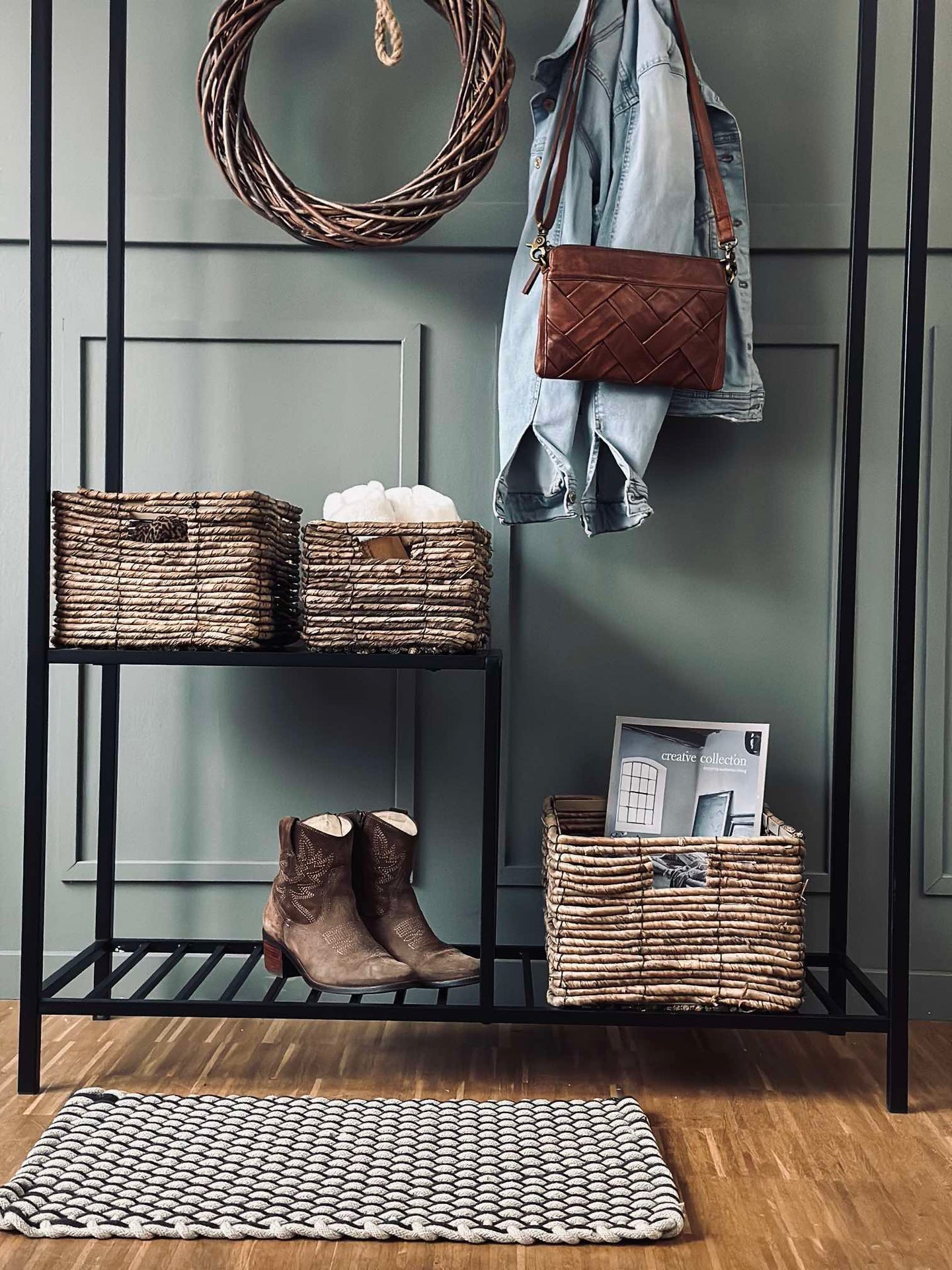 Naturkorgar i 3 storlekar – Bananblad