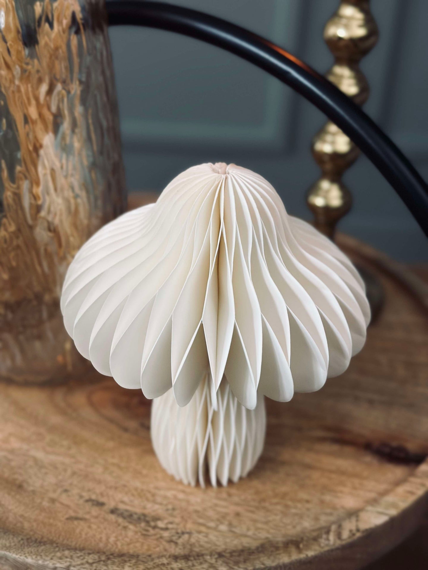 Svamppapper small - Creme