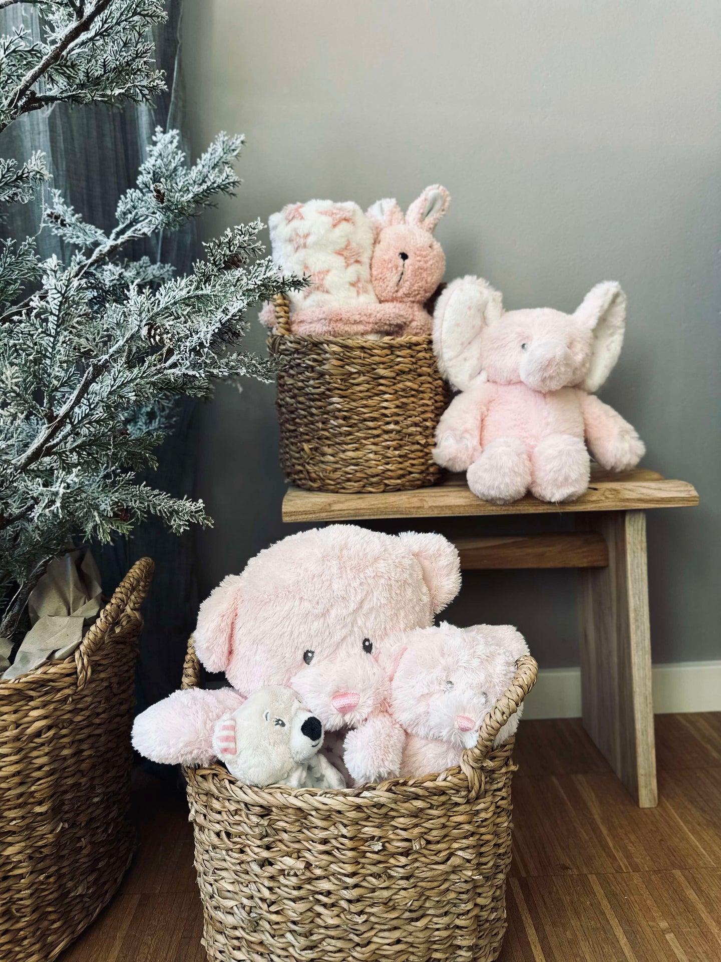 Nalle Elefant 25 cm - Ljusrosa
