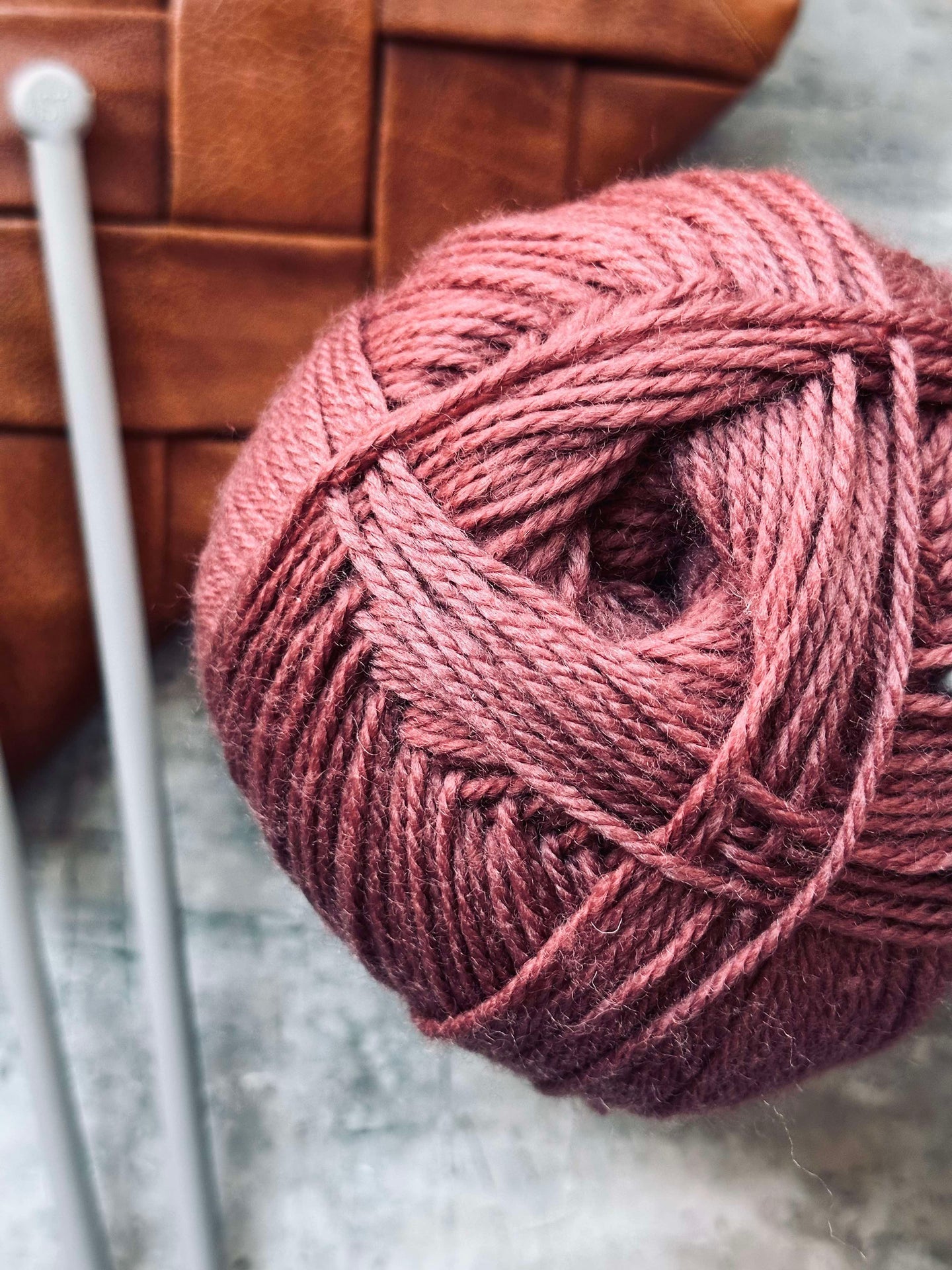 Akrylgarn 200 gram - Oldrosa