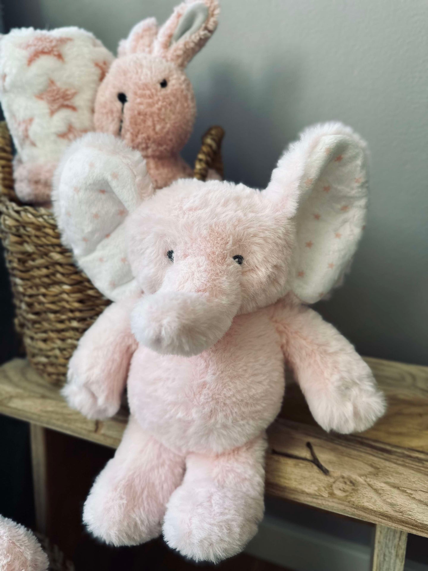 Nalle Elefant 25 cm - Ljusrosa