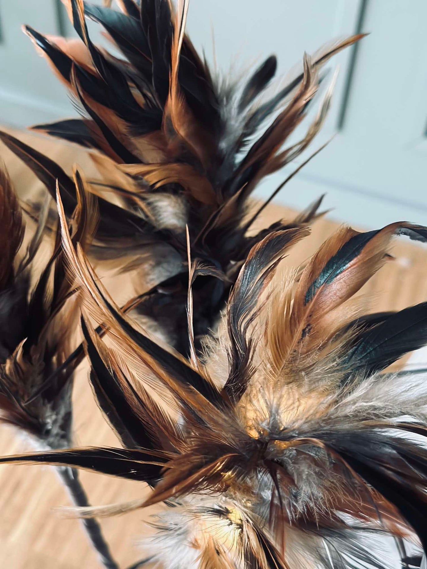 Fjäder med LED-ljus - 80 cm