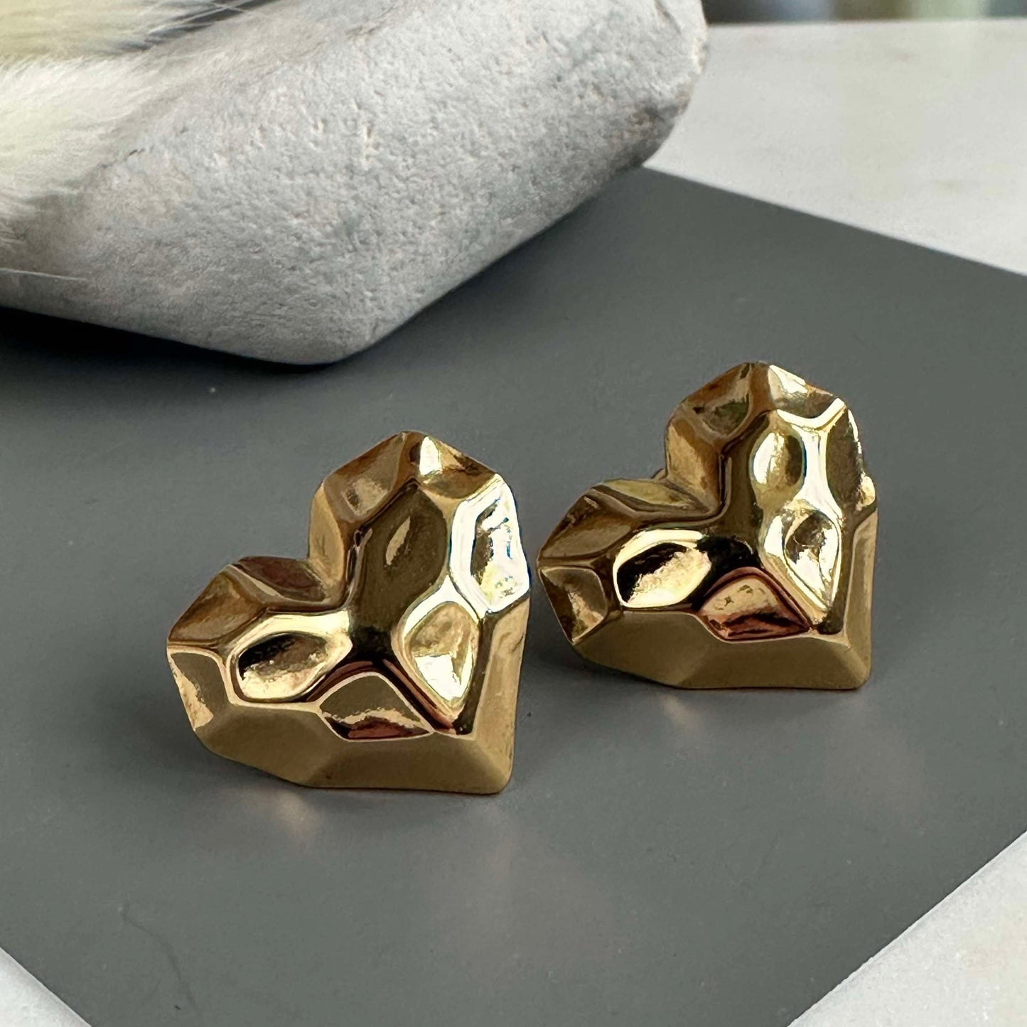 Hjärtformade Örhängen