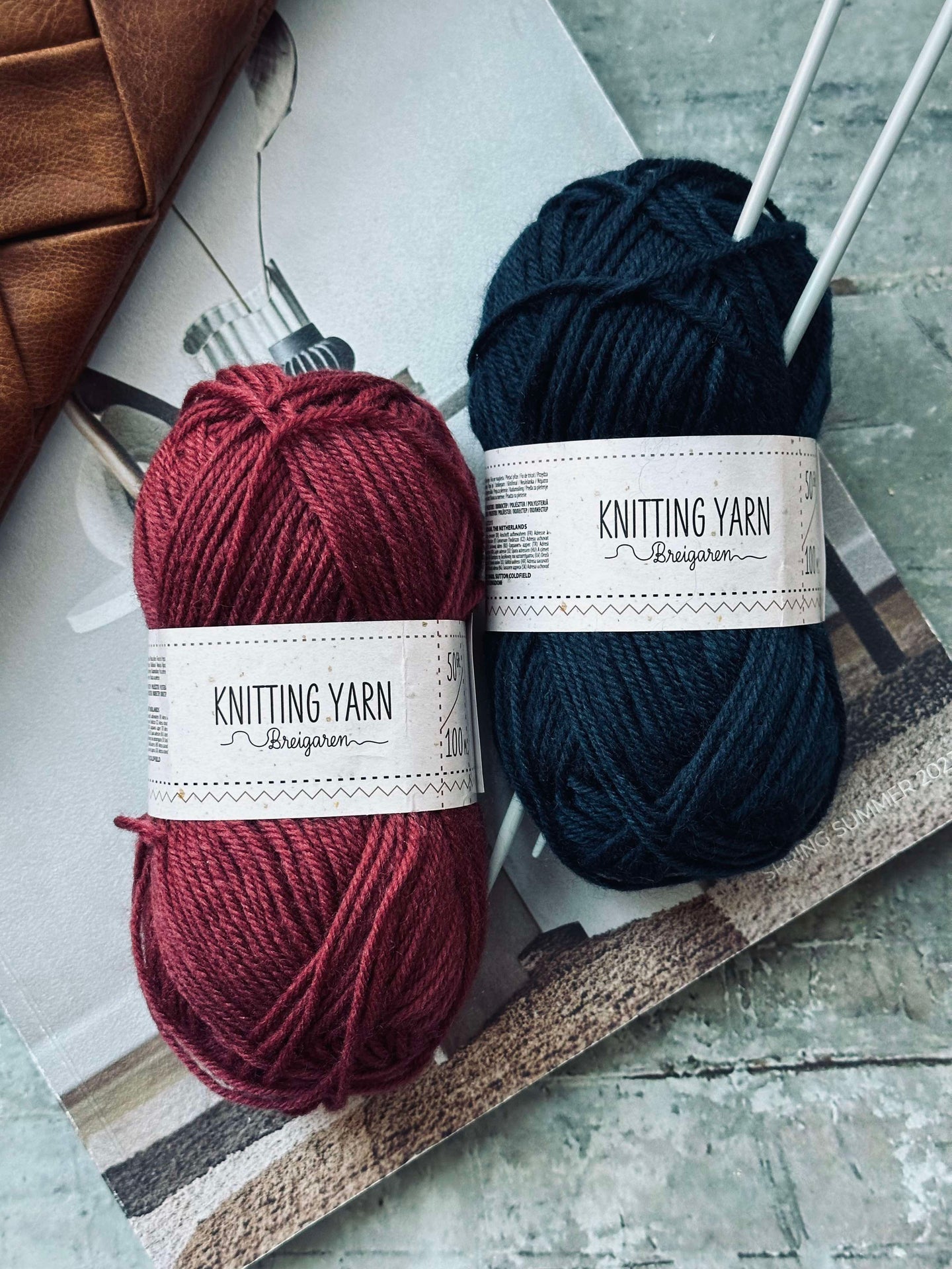 Polyestergarn 50 gram - Röd