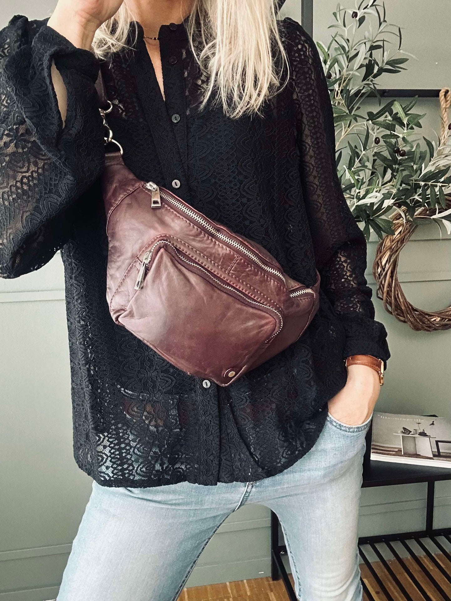Midjeväska Classy Cranberry