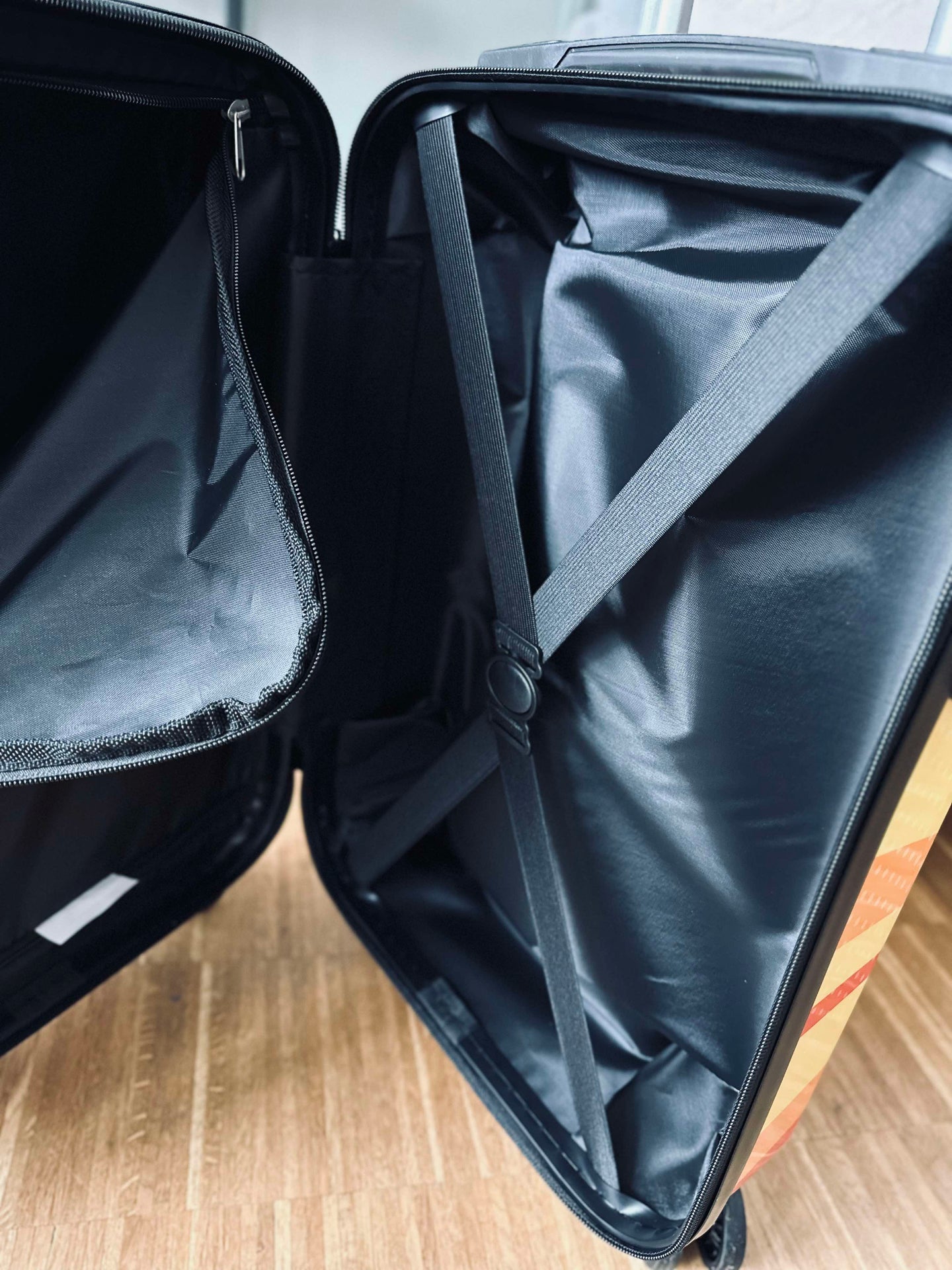 Trolley-resväska 55 cm - gul lättvikt
