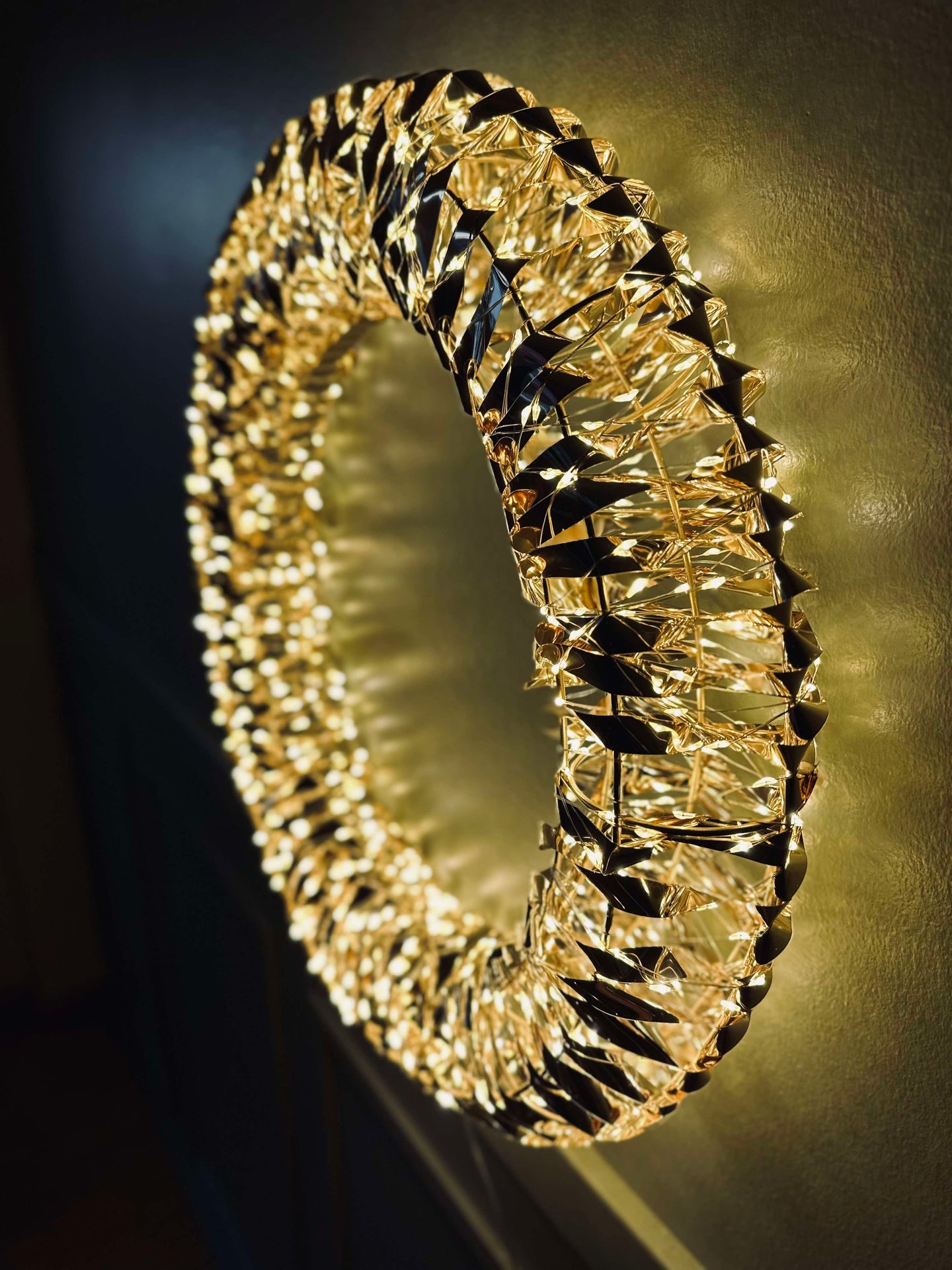 Krans med mikro LED-ljus - 38 cm