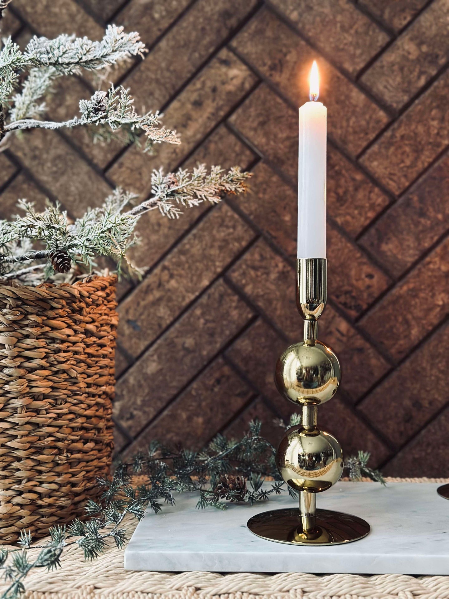 Ljusstake NOYA - Gold 20 cm