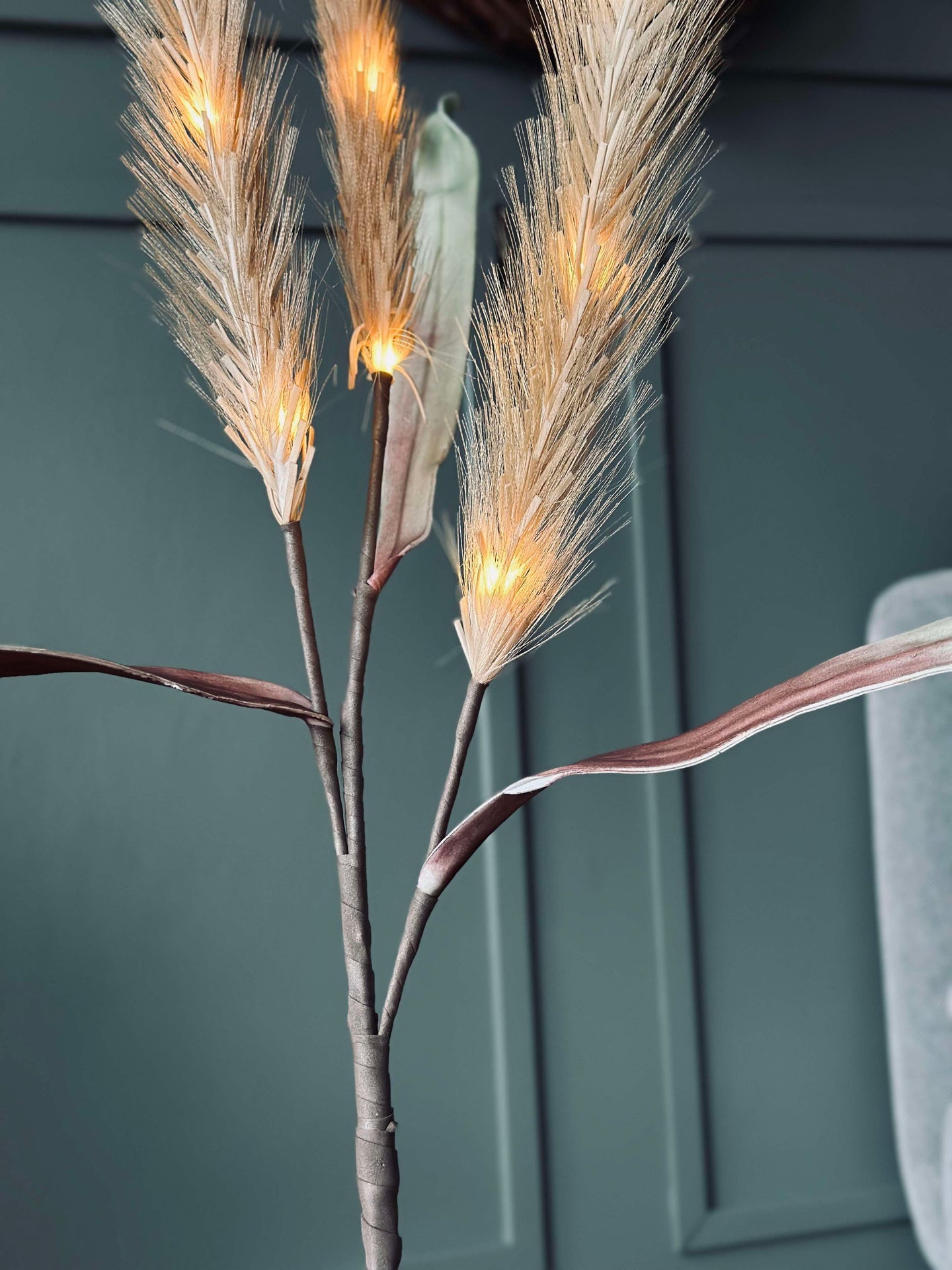 Pampas med LED-ljus - 120cm