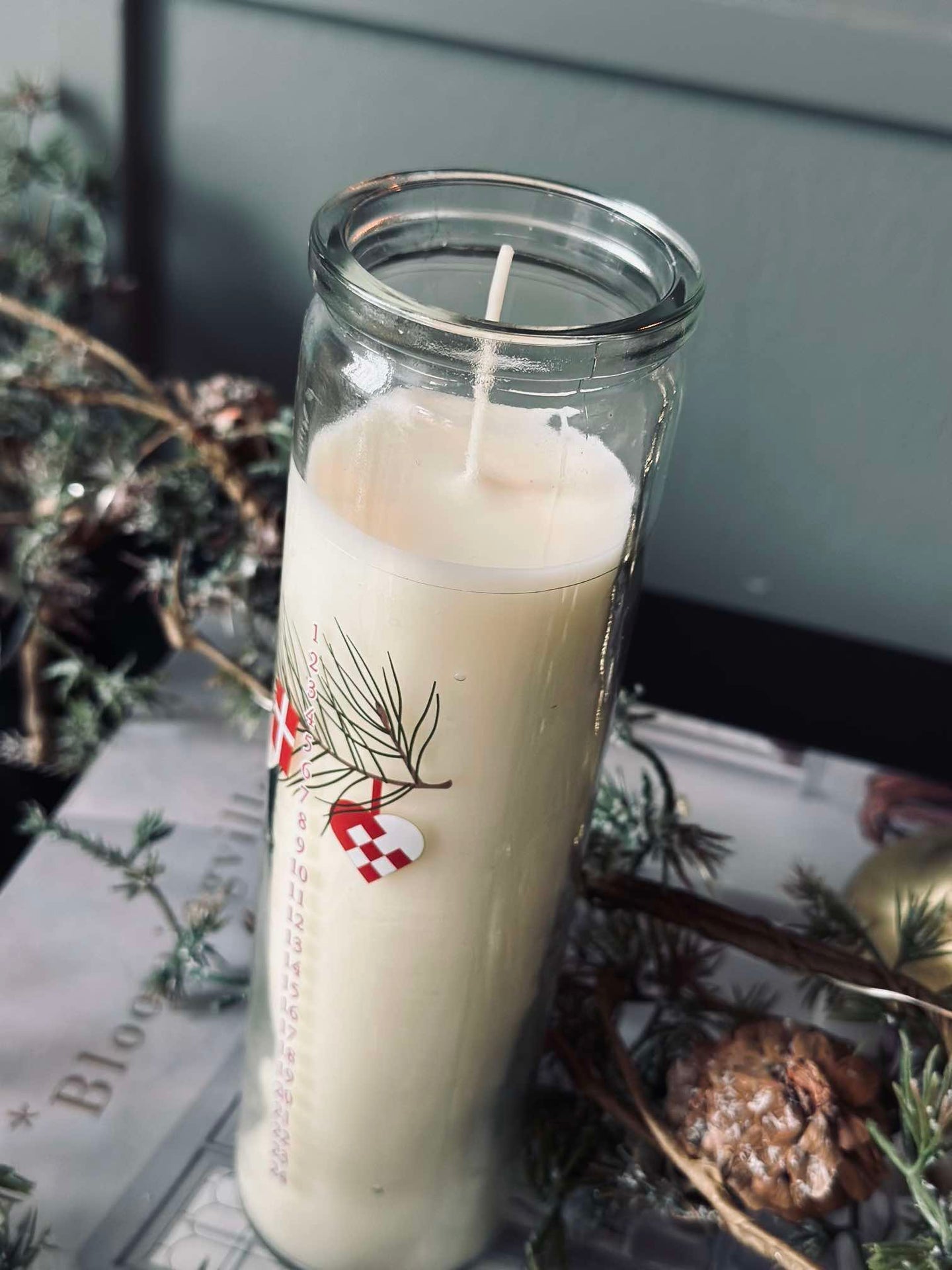 Kalenderljus i glas - Dansk Jul