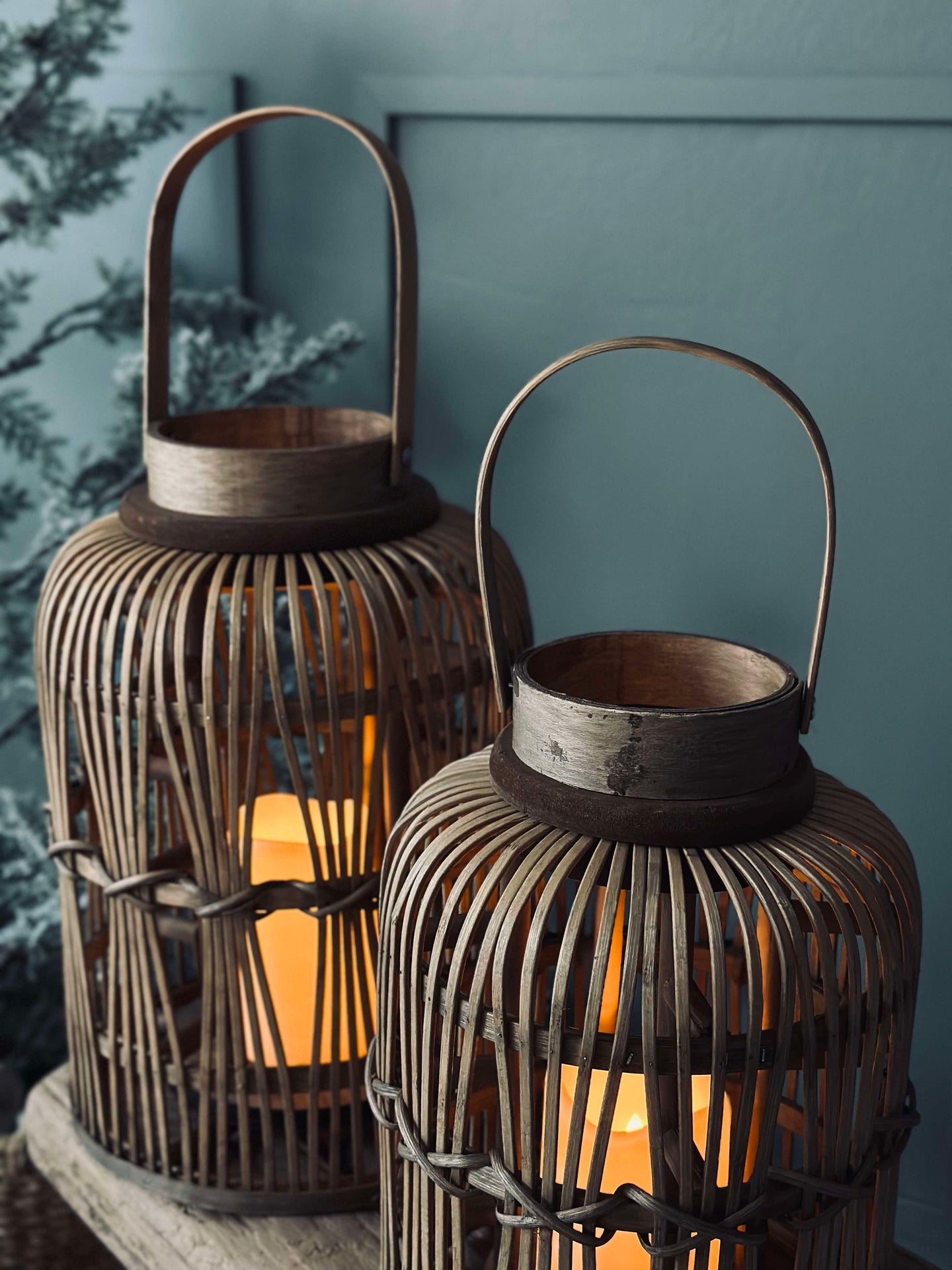Lykta med LED-ljus - Large