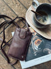 Mobilväska Small Aura Dark Brown