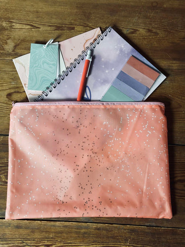 Set med anteckningsböcker och väska - Pastell