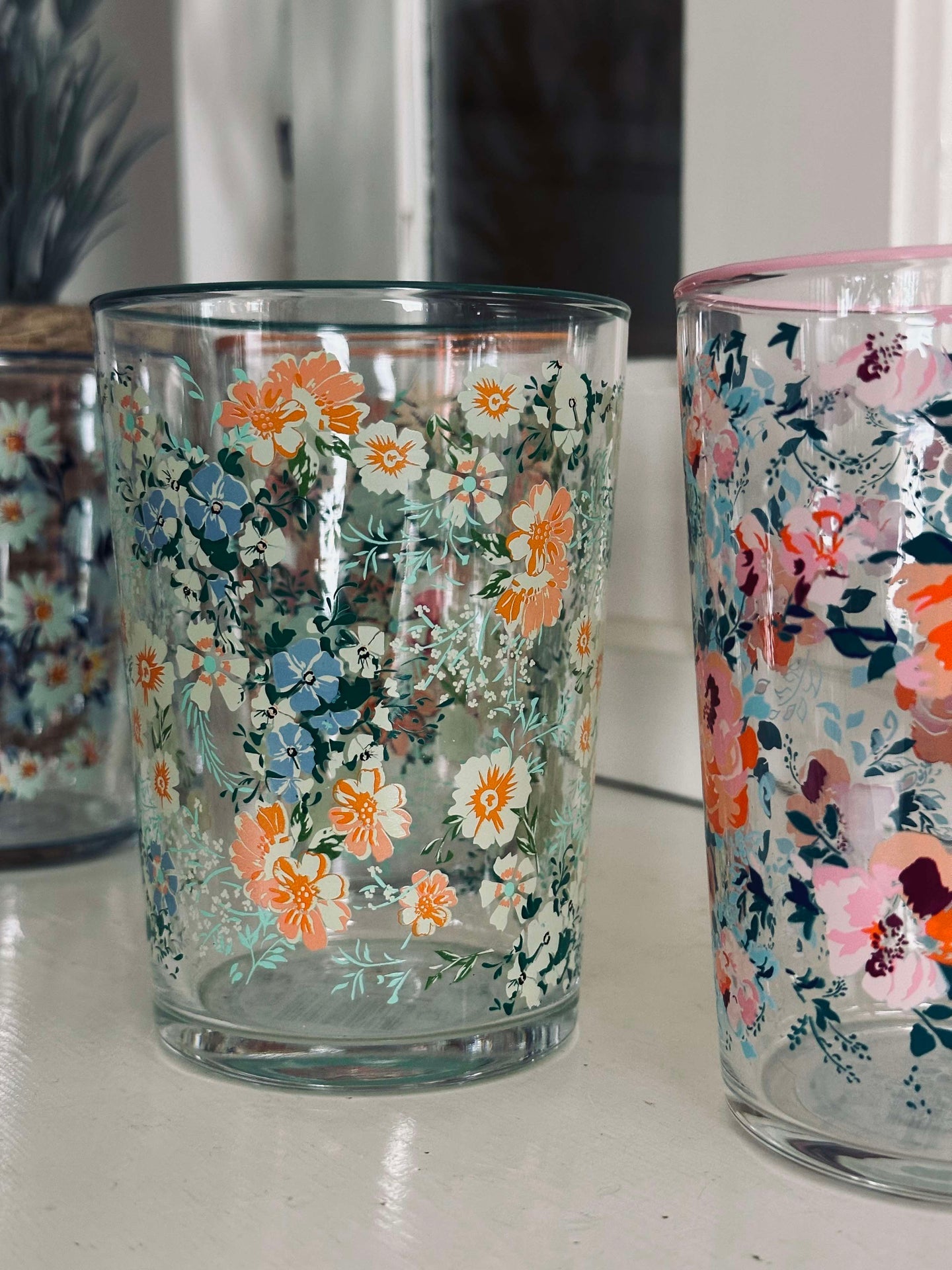 Dricksglas Flora - paket med 4 st