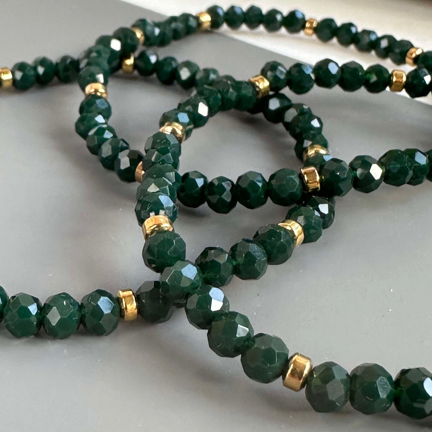 Armband Merle Forest Green - Set med 3 st