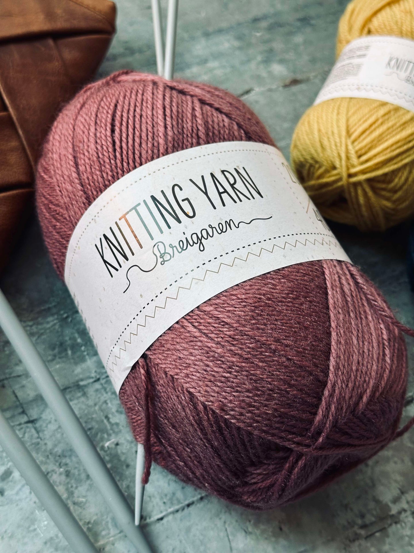 Akrylgarn 200 gram - Oldrosa