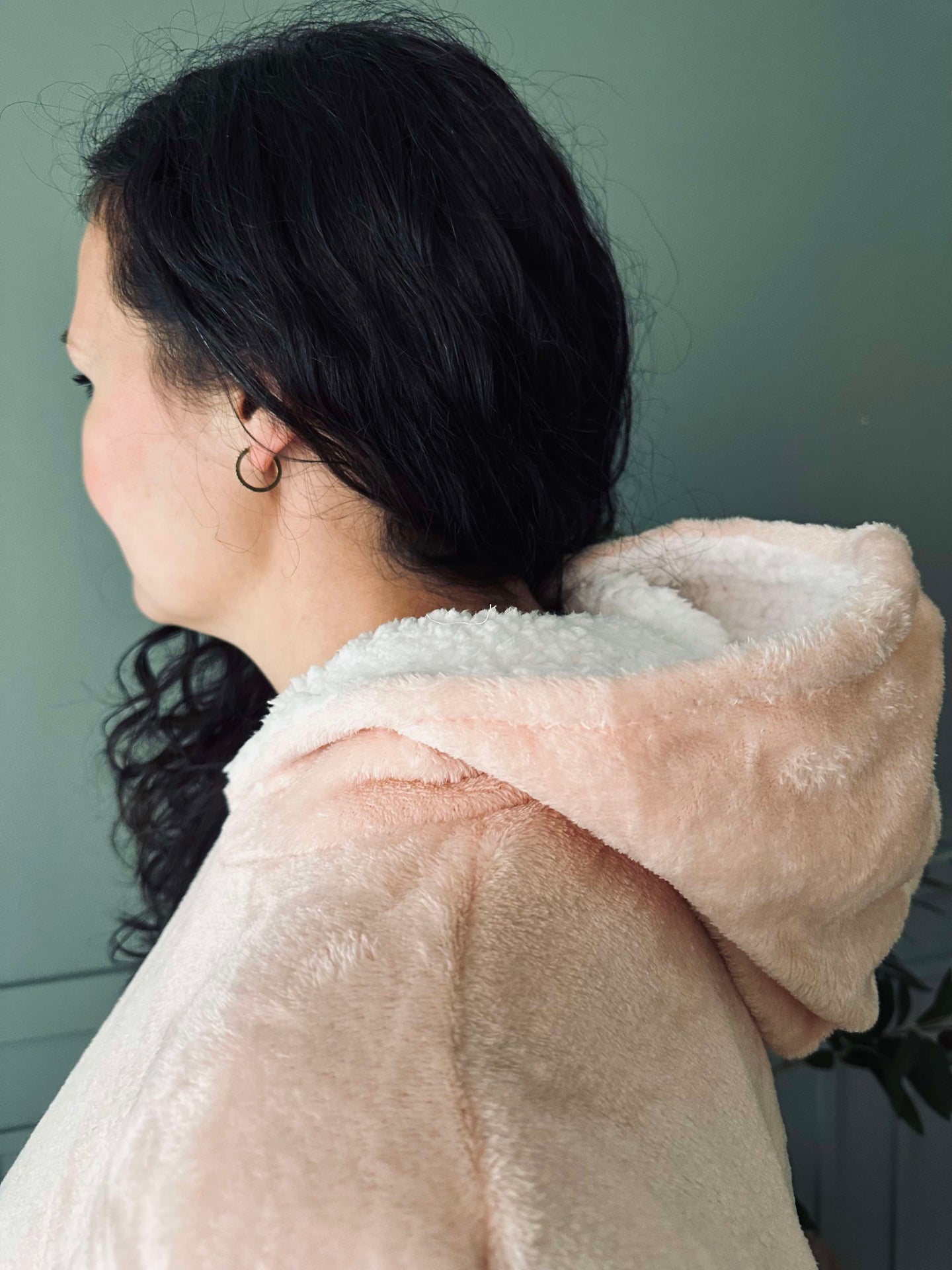 Hoodie Fleece Rosa - Oversize