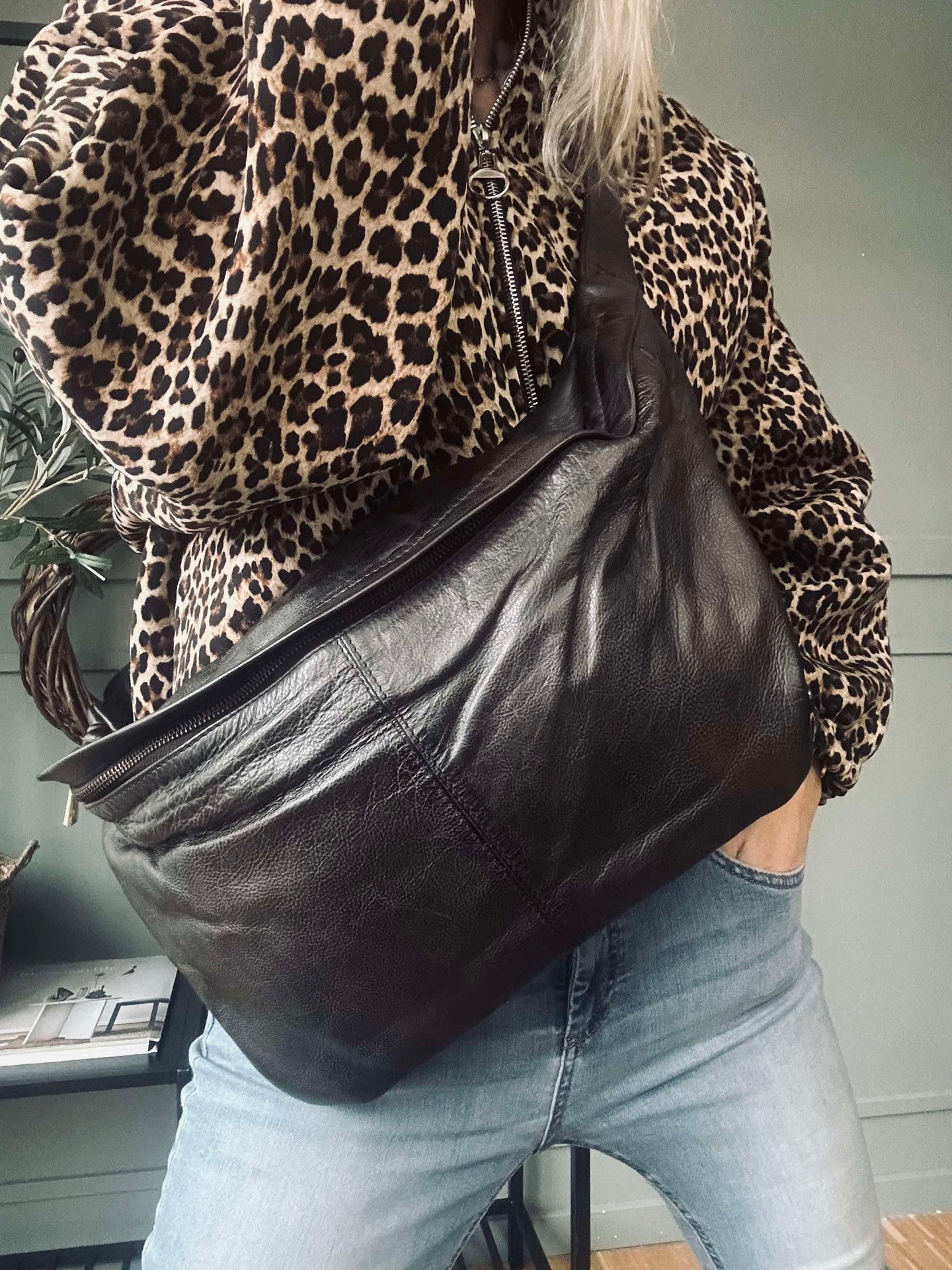 Cool Buffy XL Midjeväska i smörmjukt läder - Brun