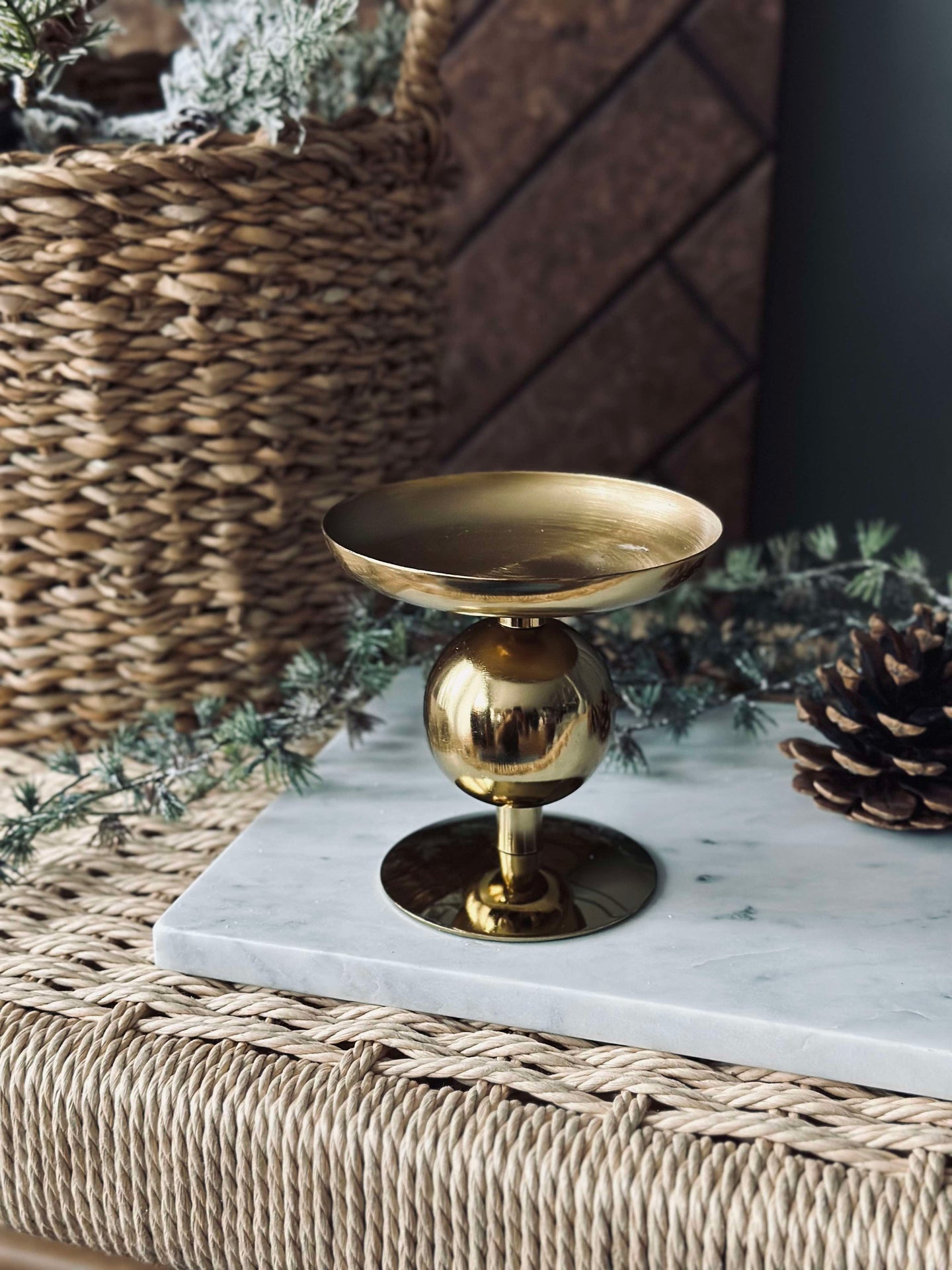 Ljusstake NOYA 10 cm - Gold
