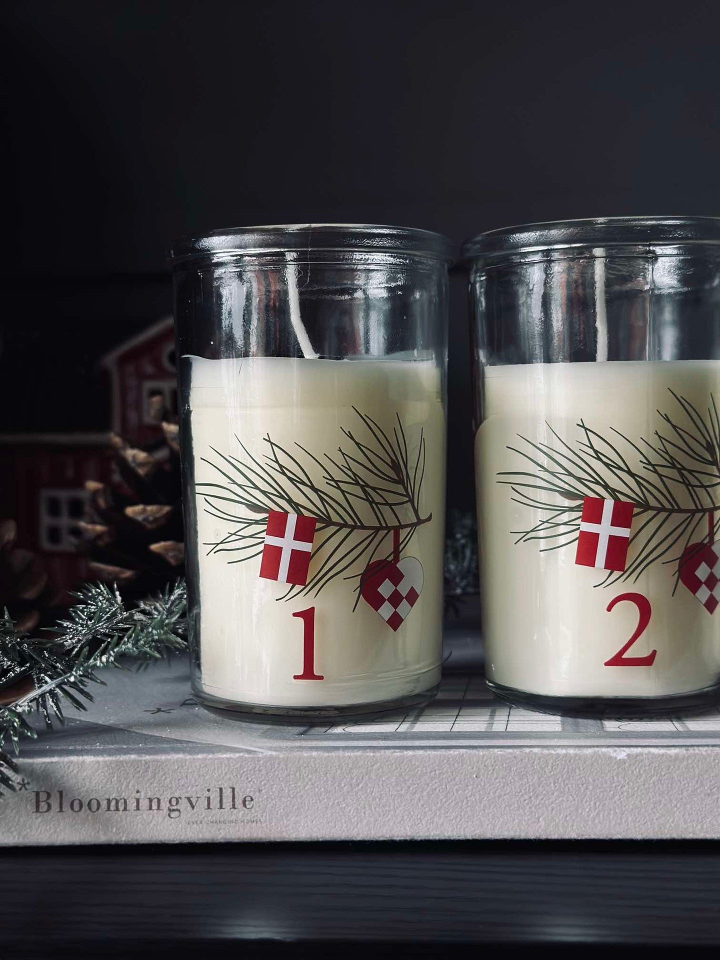 Adventsljus i Glas - Set med 4 st.