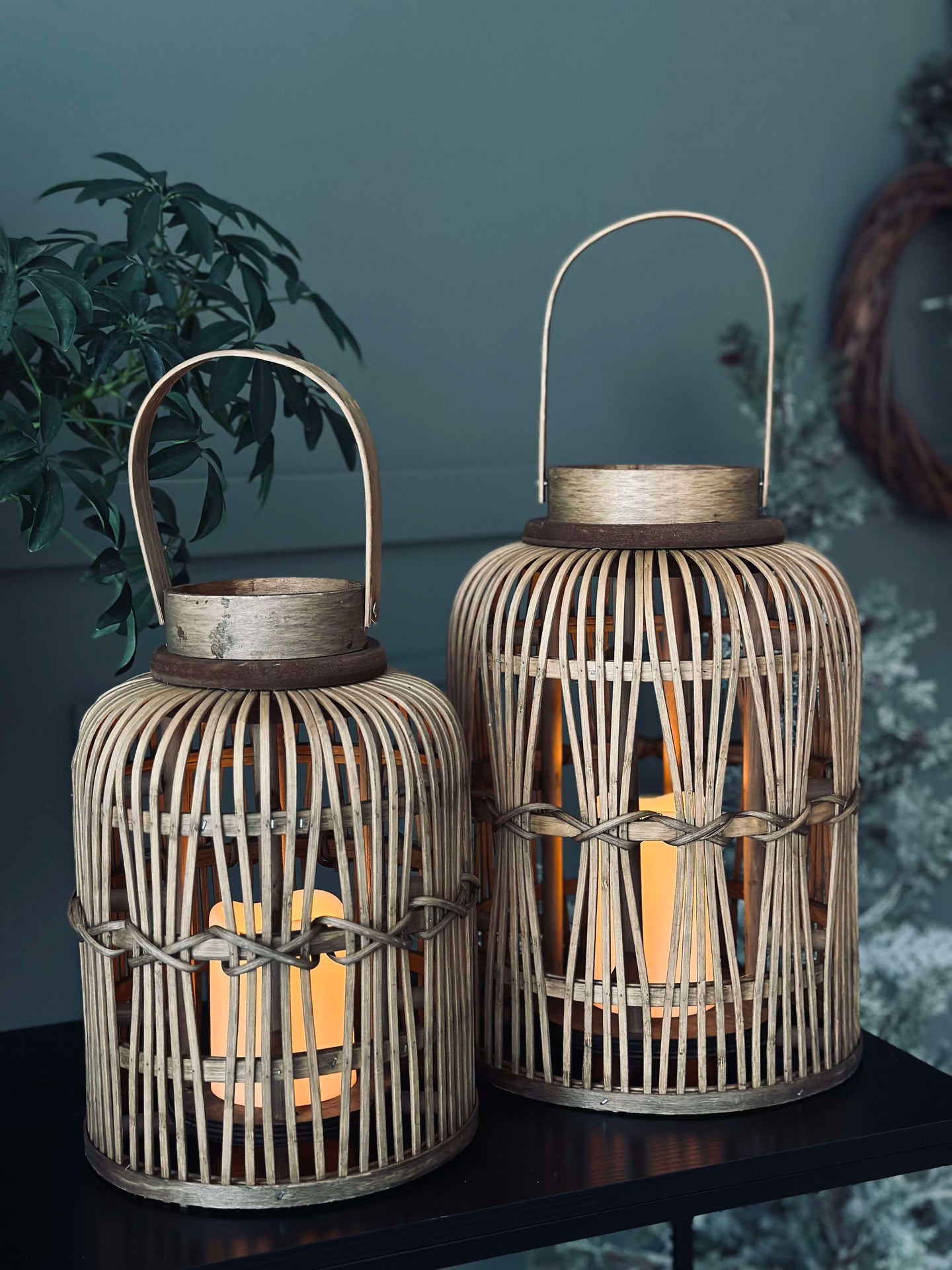 Lykta med LED-ljus - Large