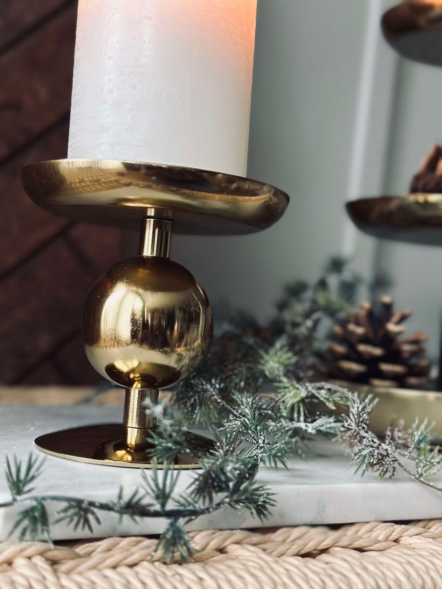 Ljusstake NOYA 10 cm - Gold