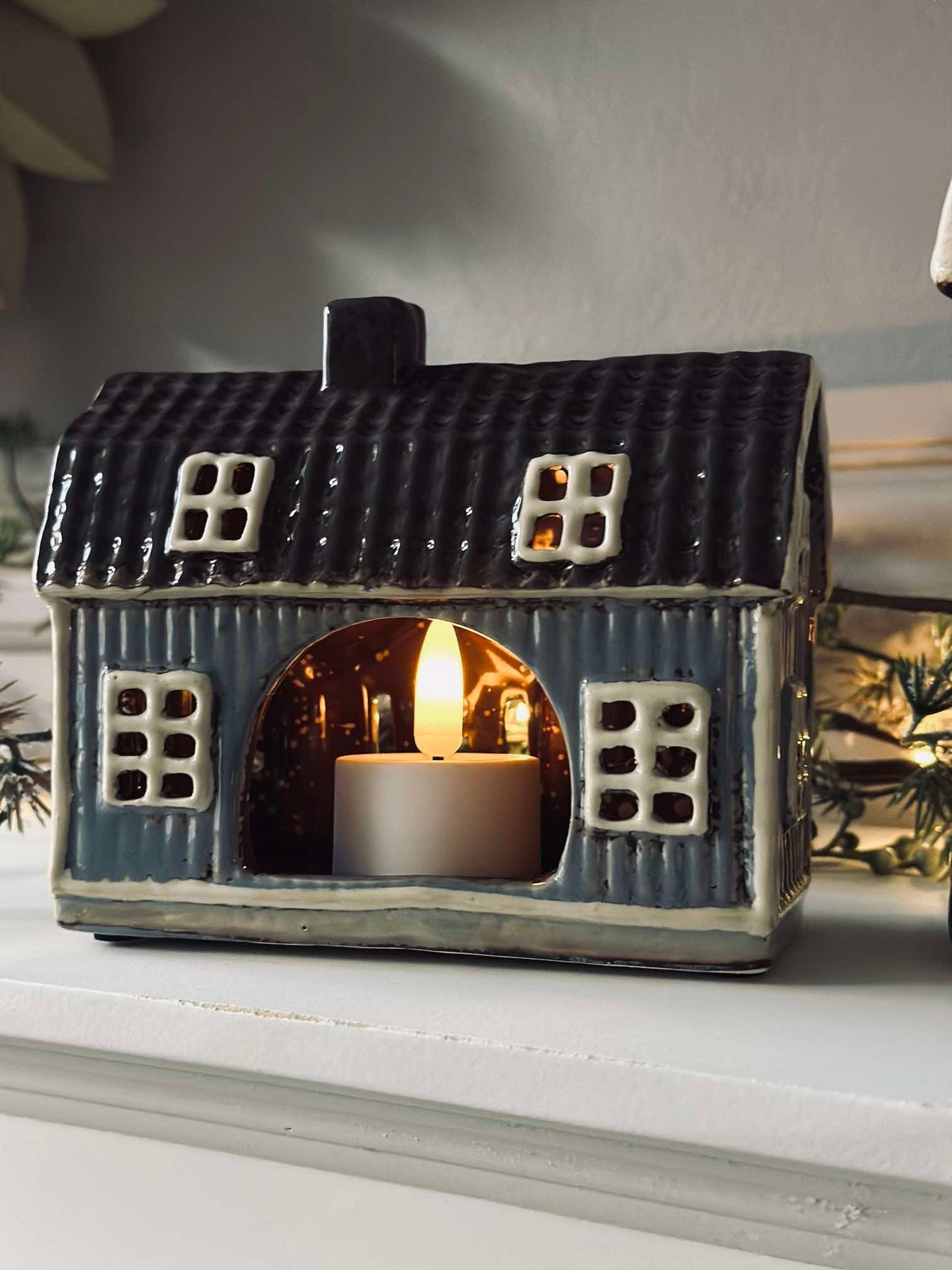 Keramikhus - Ljusblå