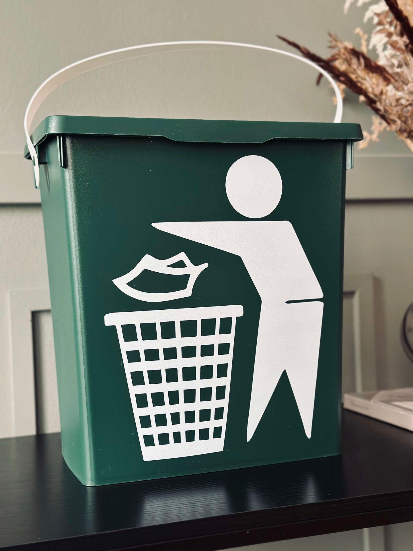 BIO-hink med lock 12 liter – Grön