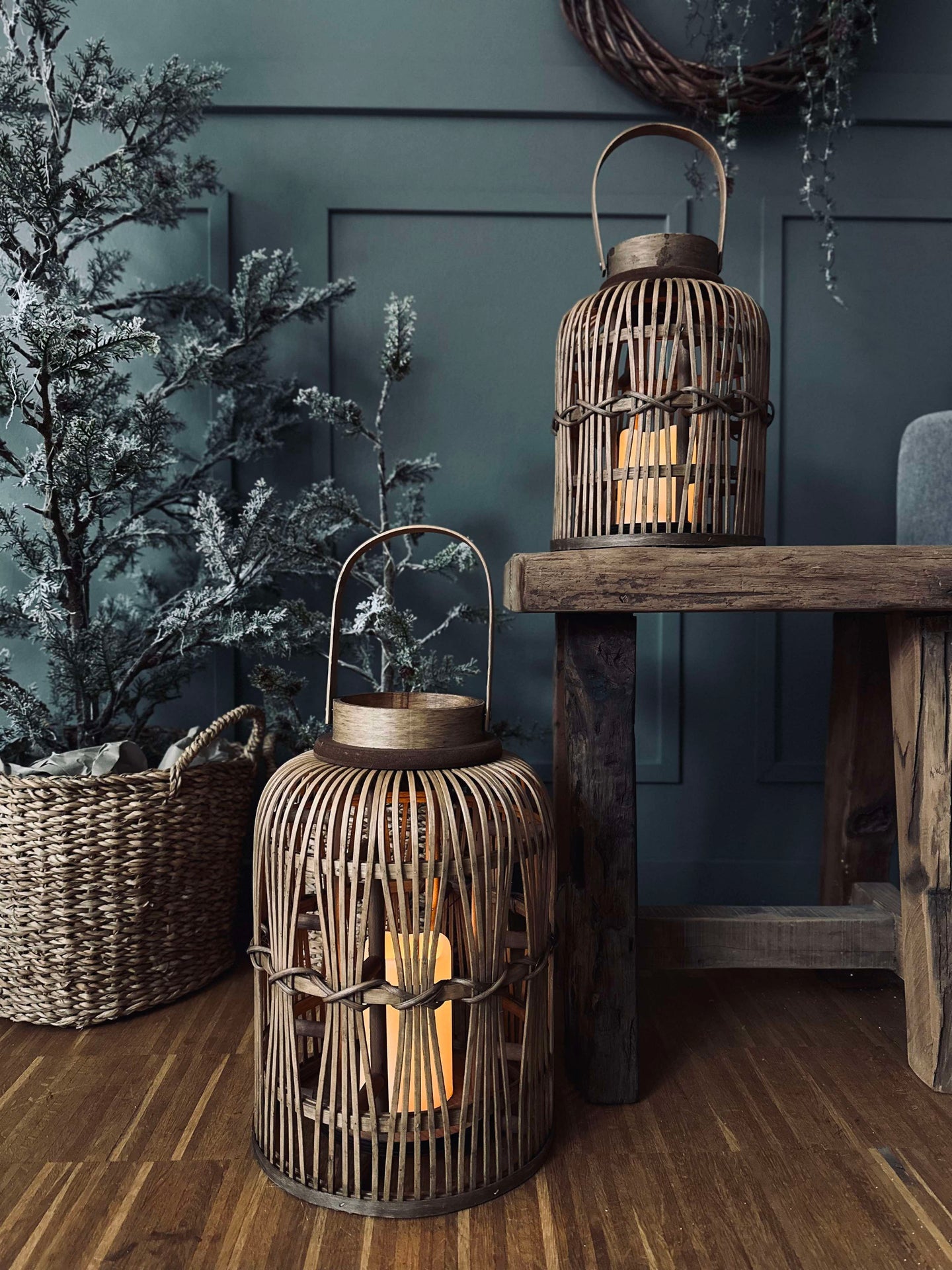 Lykta med LED-ljus - Large