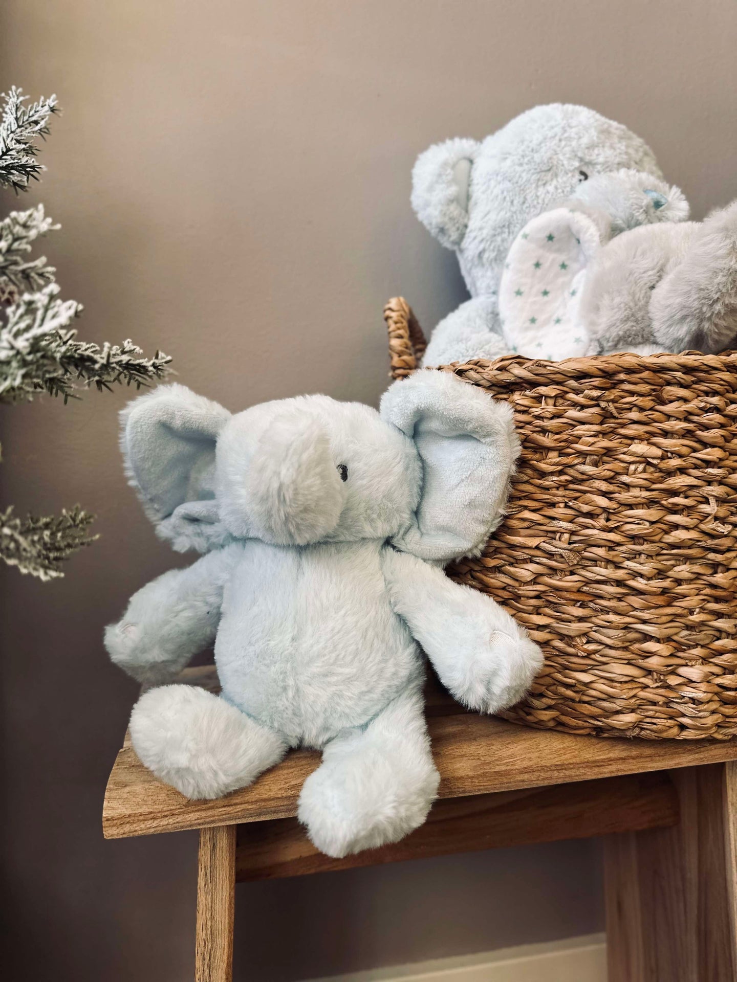 Nalle Elefant 25cm - Ljusblå