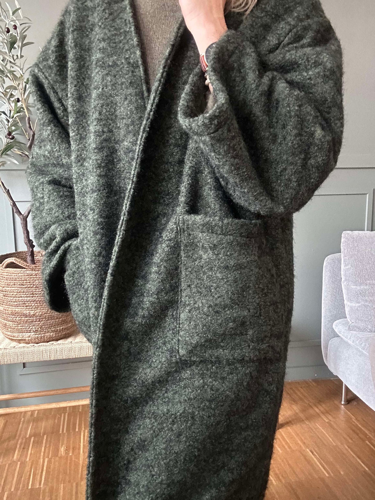 Jacka Belina - Oversize Mörk Kaki