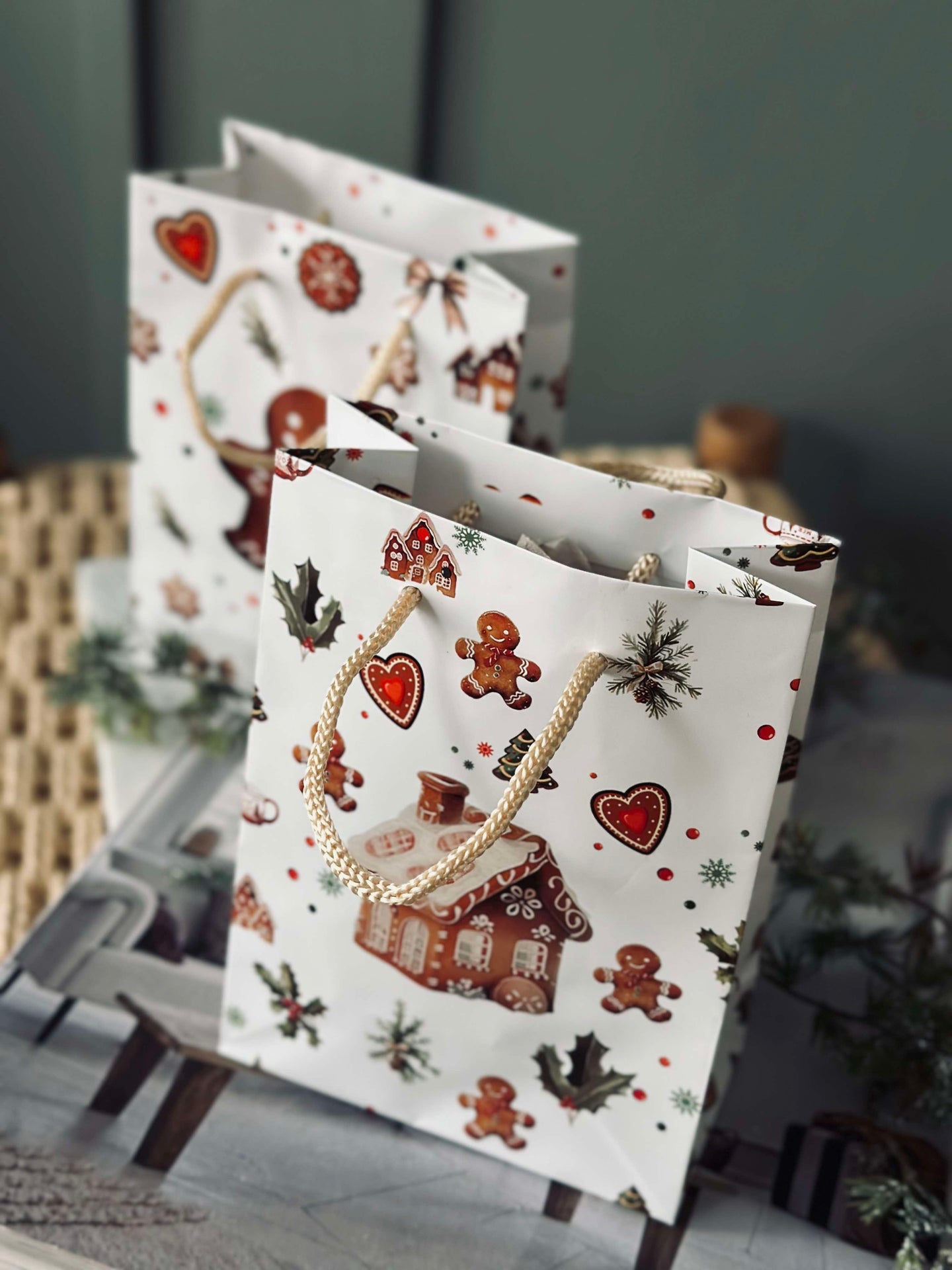 Presentpåse Gingerbread - 1 st