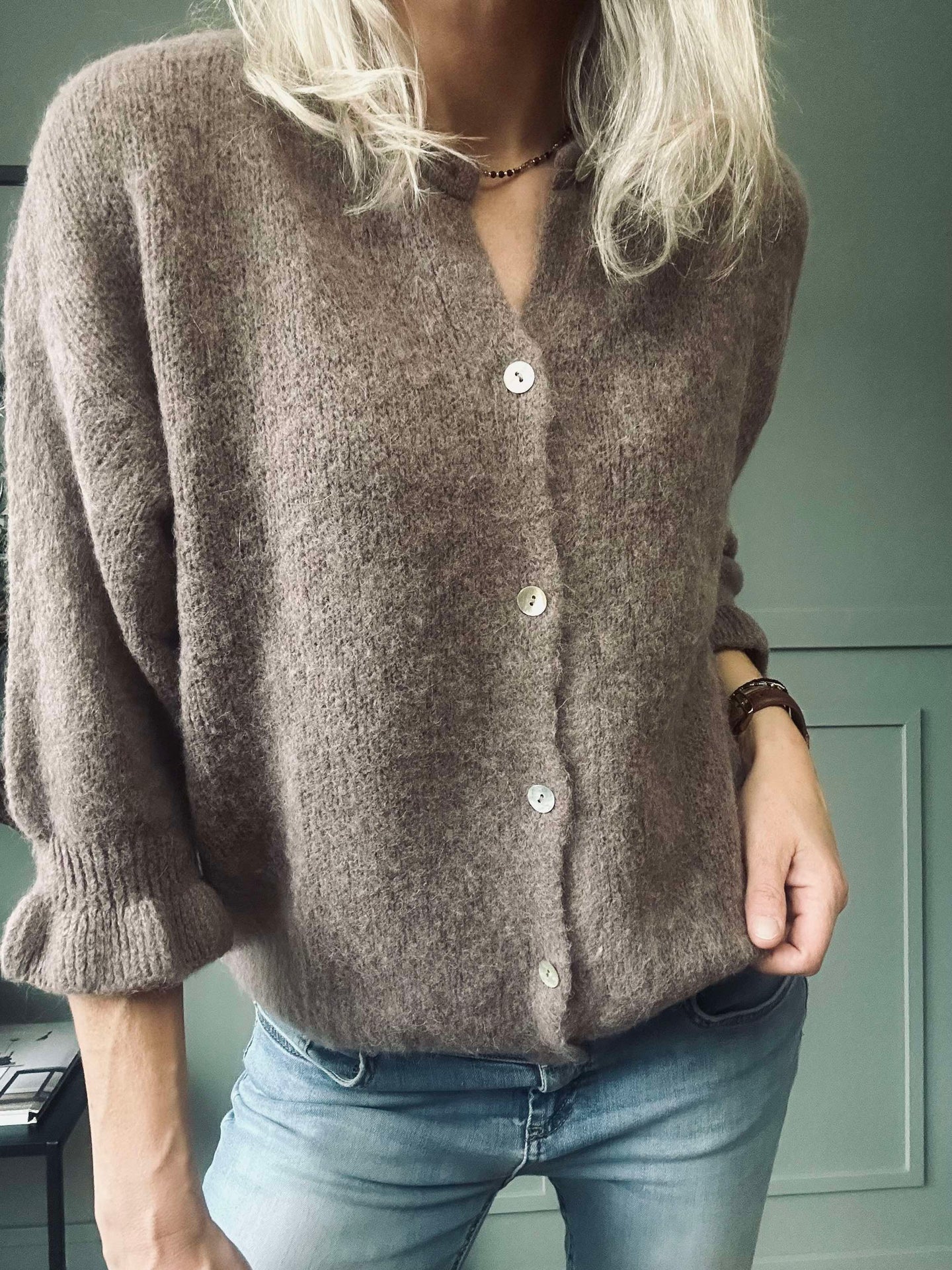 Cardigan Juliana - Fango
