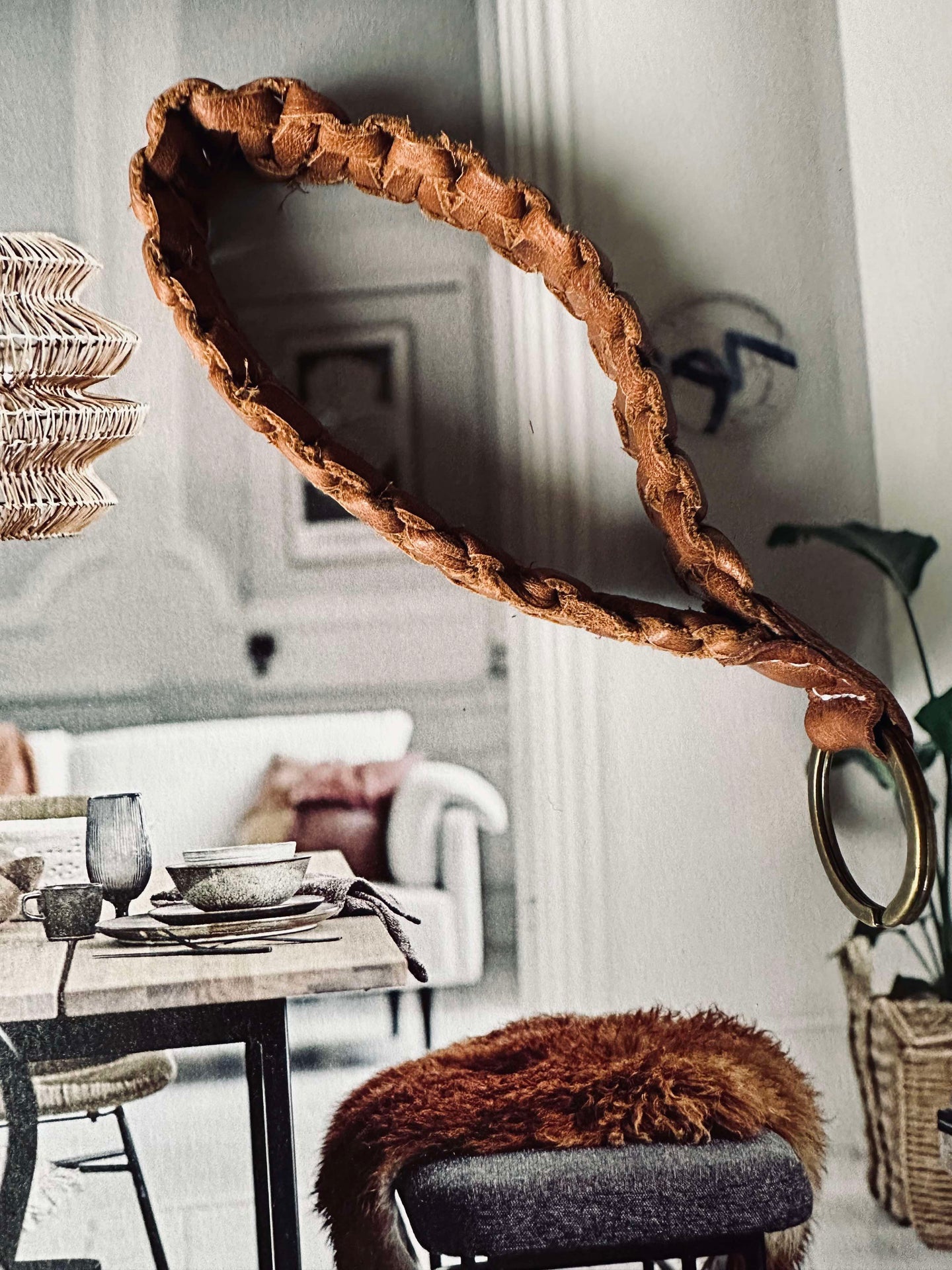 Nyckelsnodd Helma- Läder valnöt