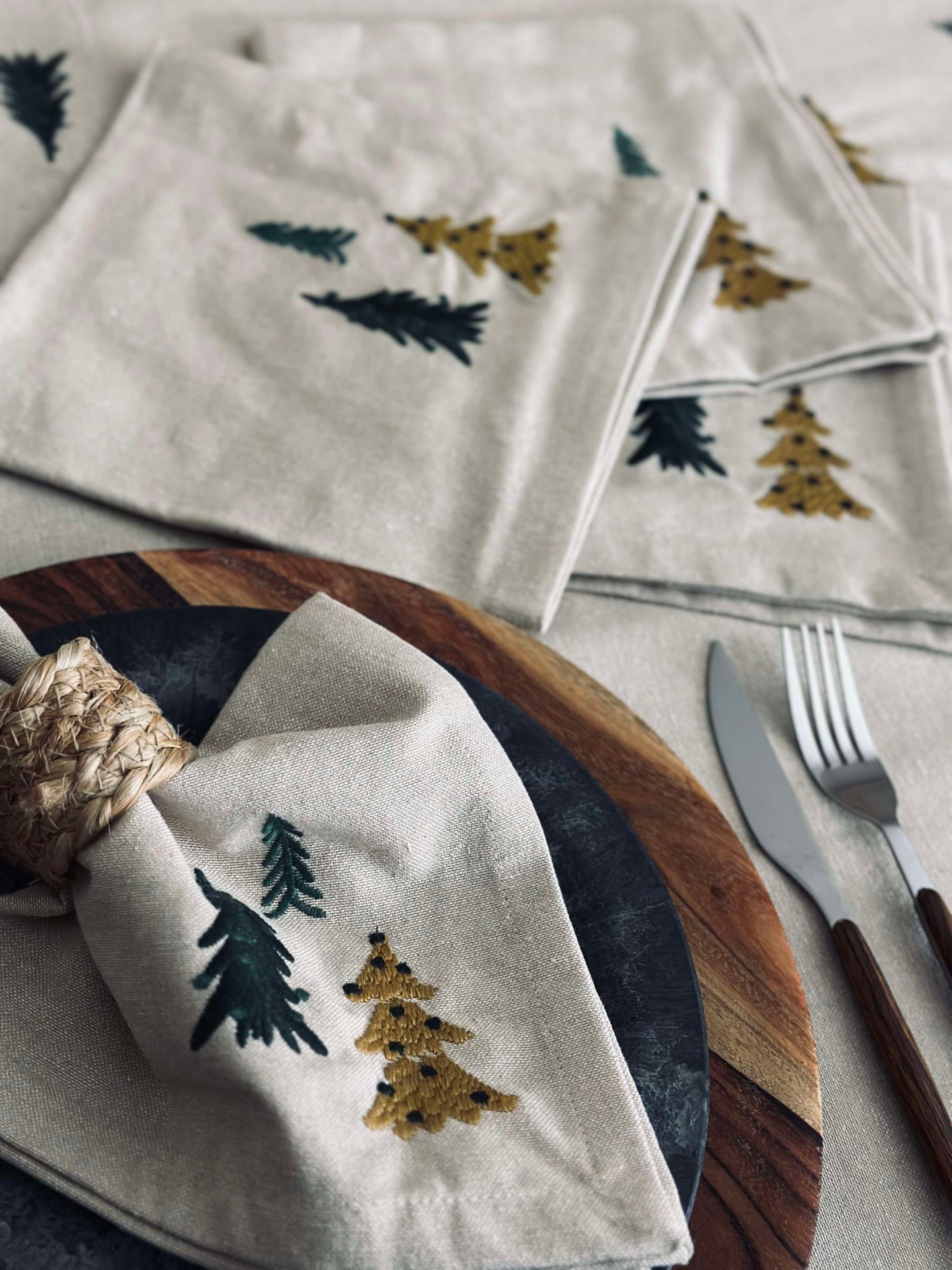 Servetter Träd - Paket med 4 st