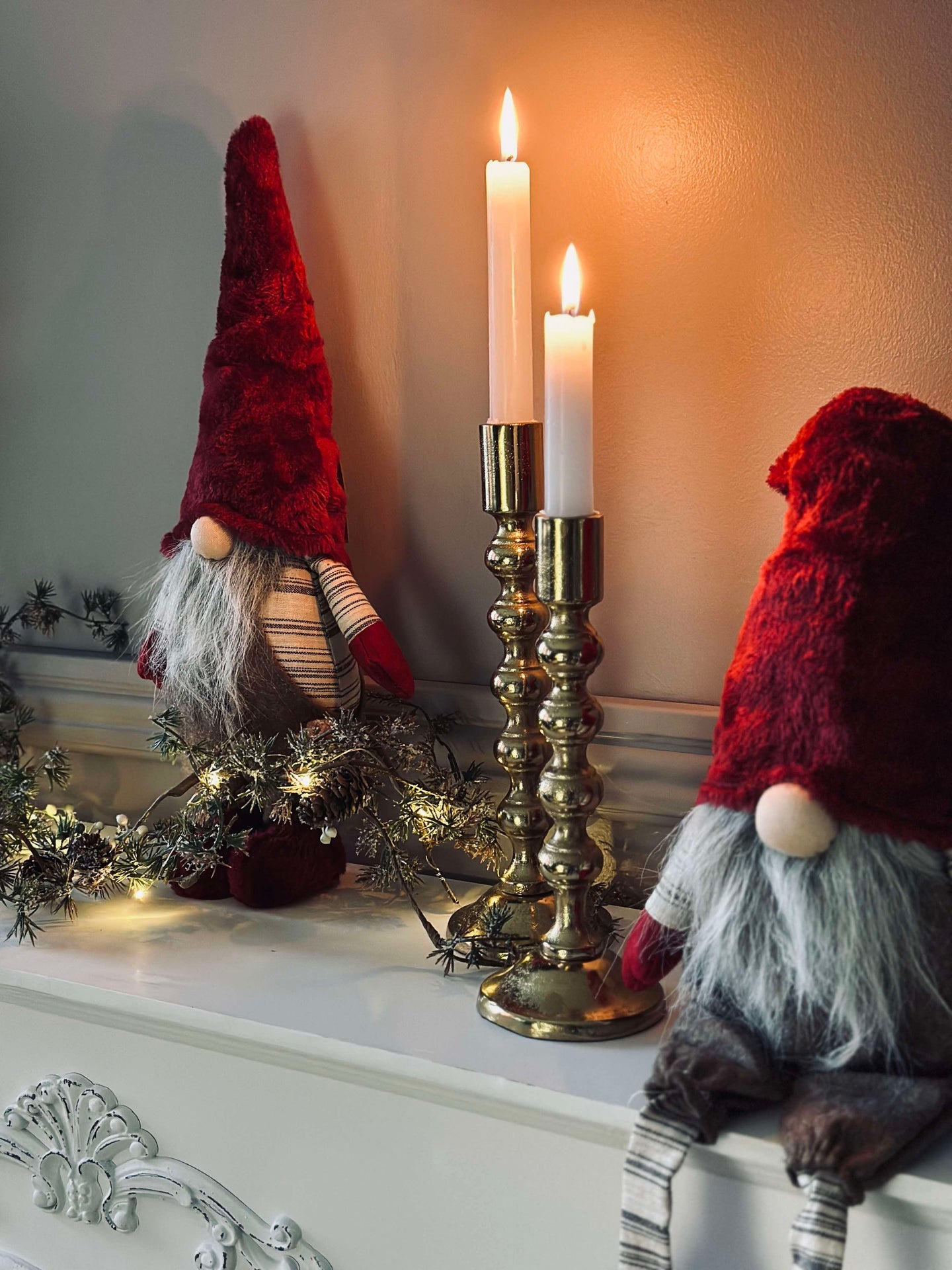 Tomte med skägg - Stående