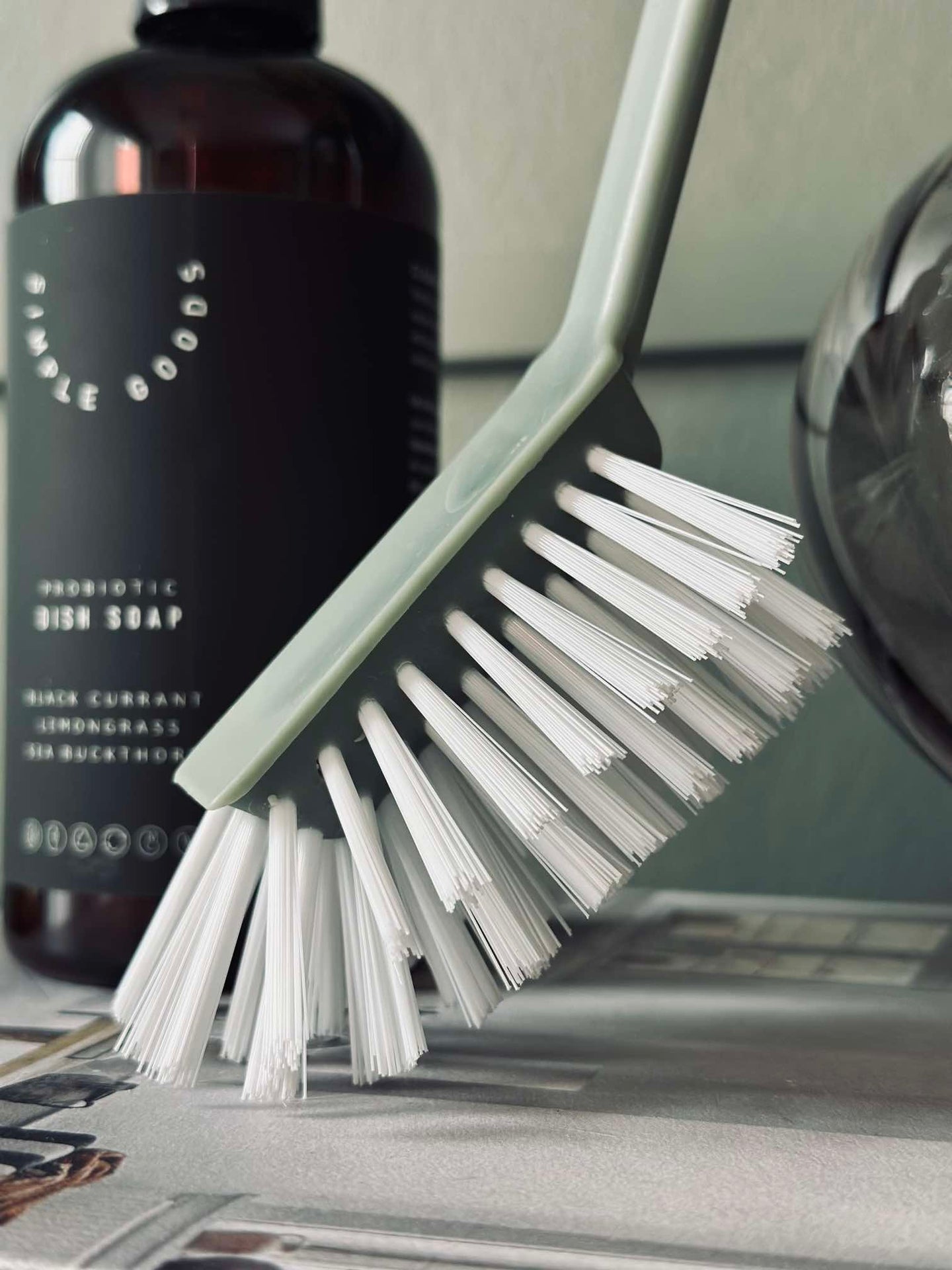 Diskborste - Dammig grön