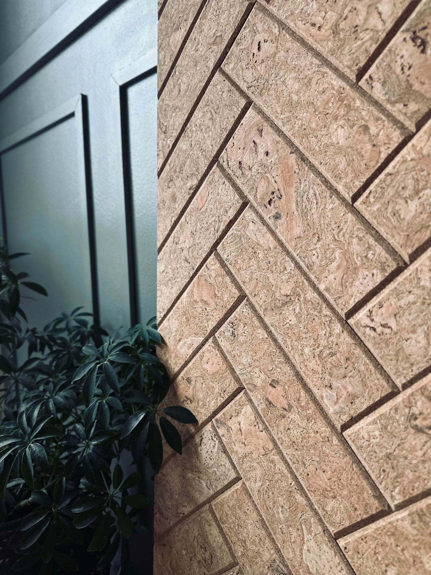 Tegelsten i kork - Naturpaket med 62 st