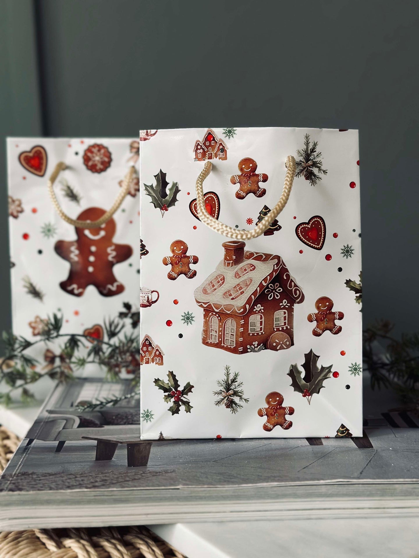 Presentpåse Gingerbread - 1 st