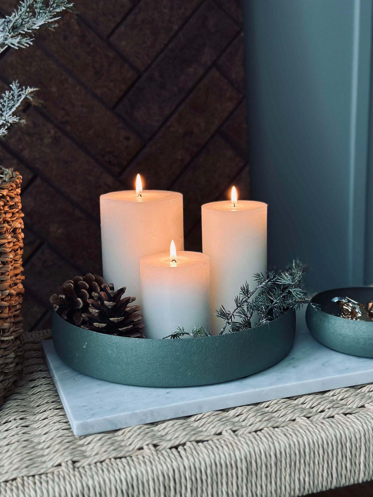 NOYA Serveringsfat 26 cm - Grön