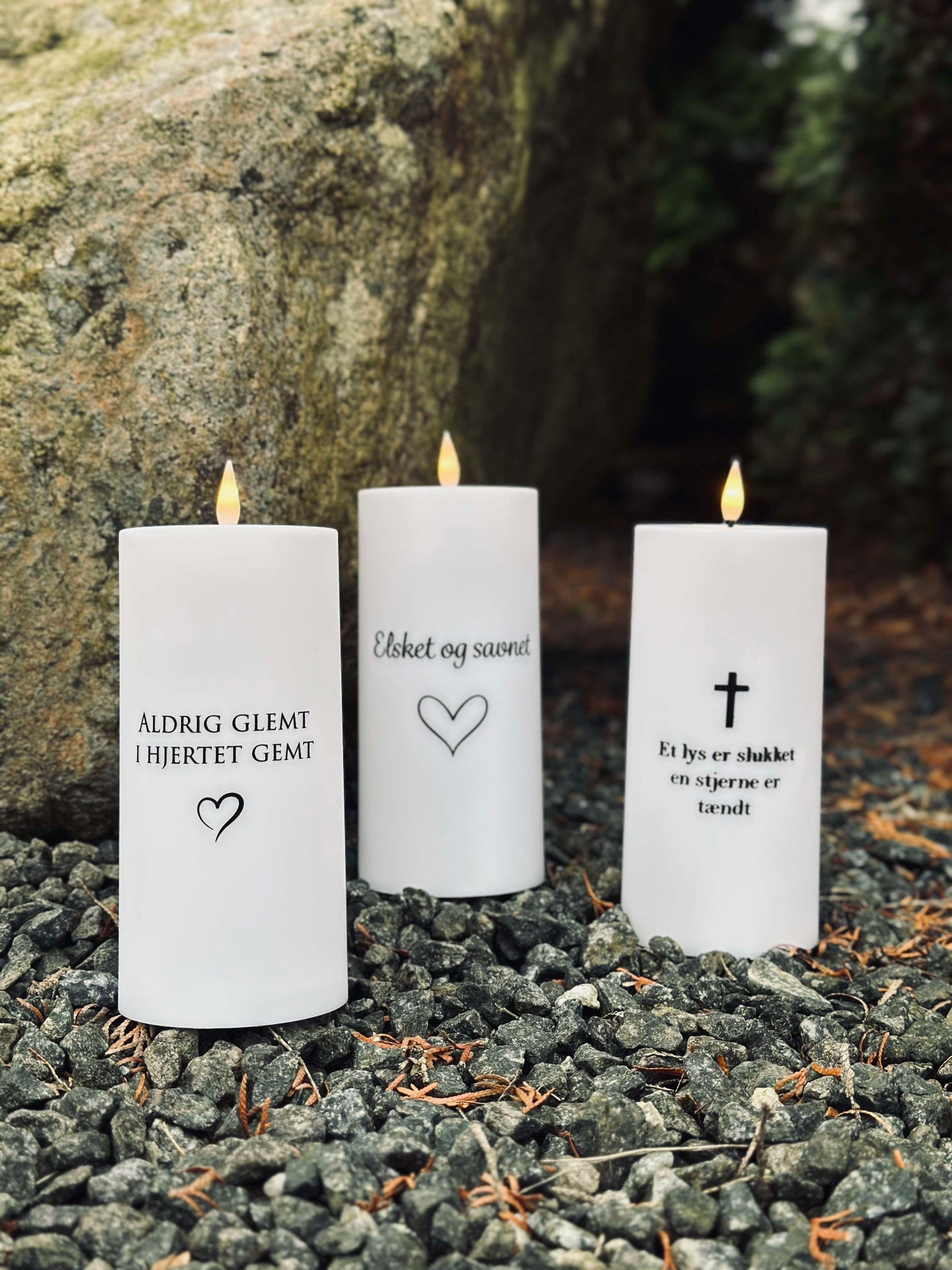 LED Gravlykta - Aldrig glömd