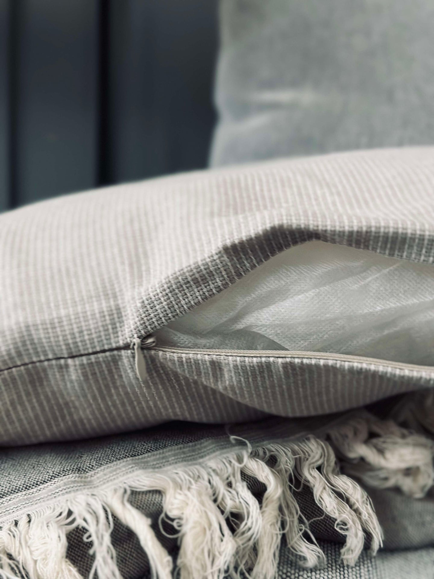 Kudde med fyllning - Beige