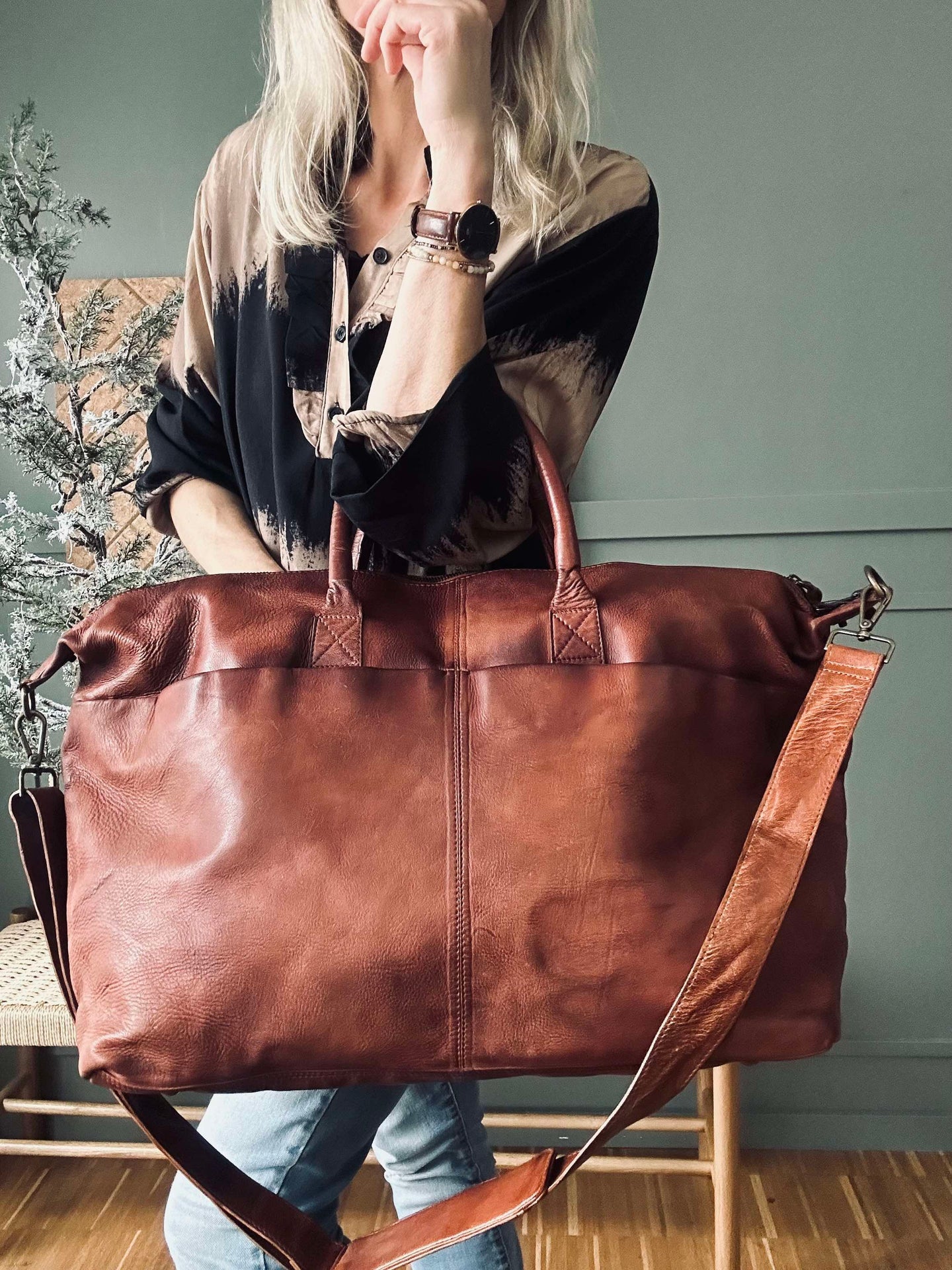 Weekendväska DEXTER Cognac