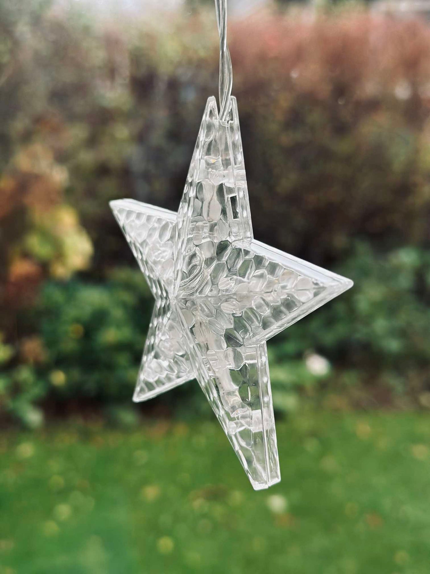 Ljusslinga med 12 Stjärnor - Godkänd för inomhus/utomhusbruk