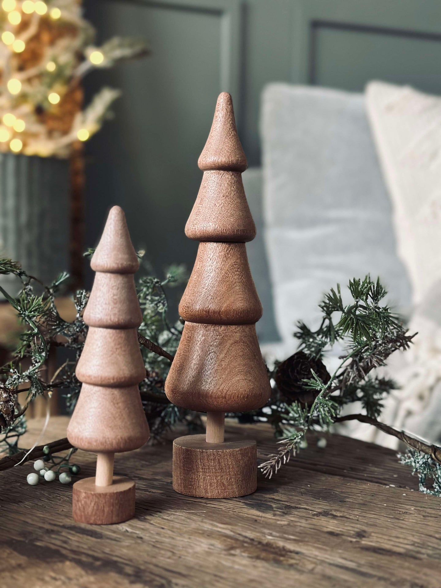 Julgran Wood - Brun large