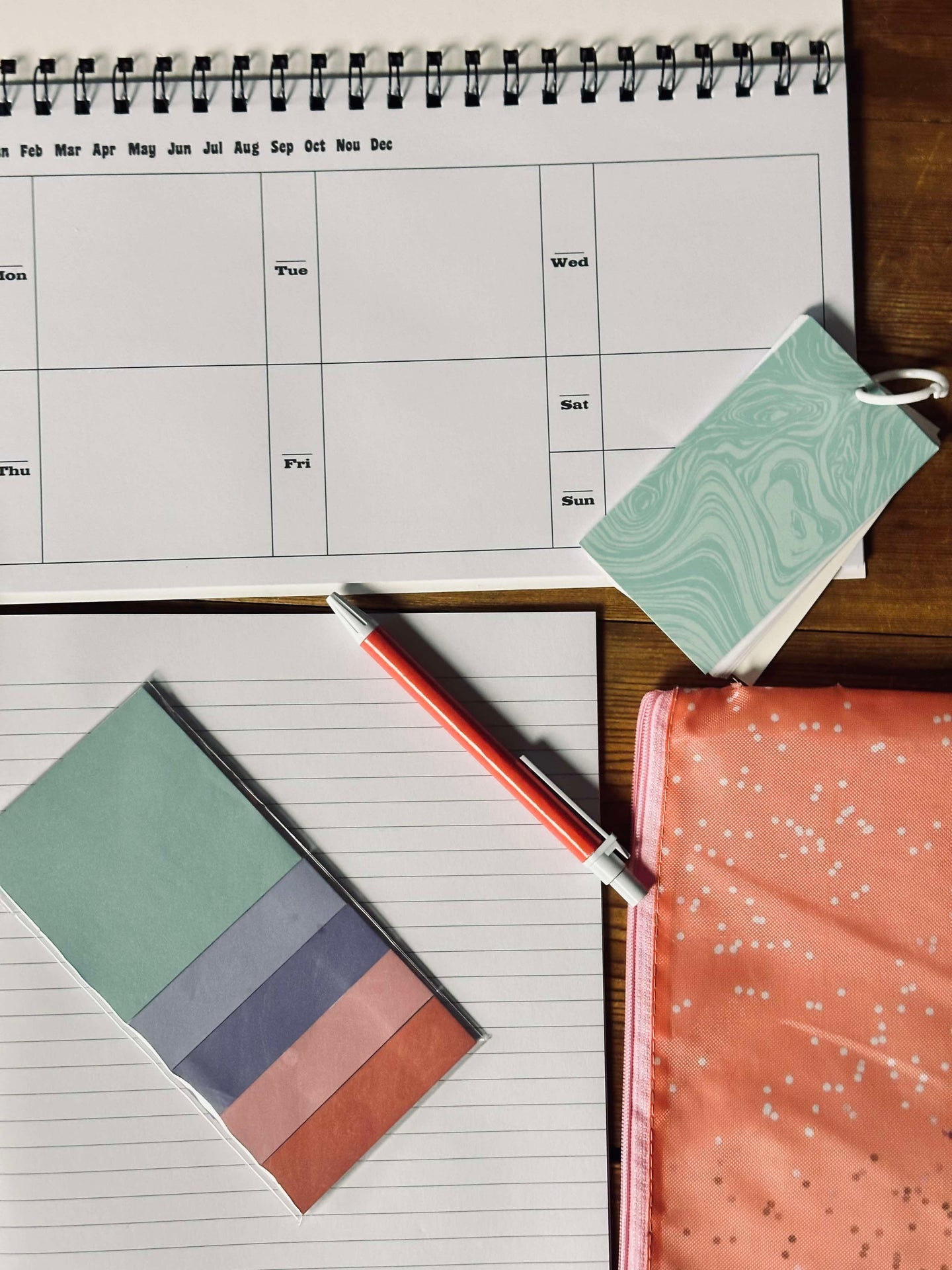 Set med anteckningsböcker och väska - Pastell