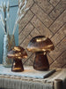 Mushroom med räfflor 15cm - Brown