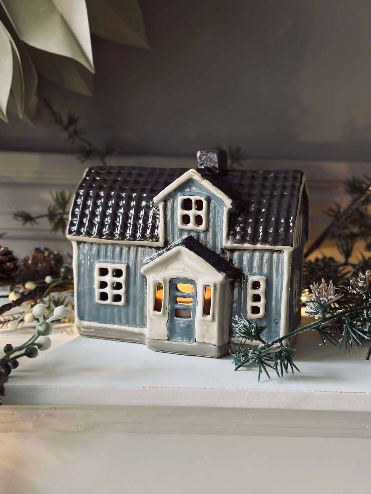 Keramikhus - Ljusblå